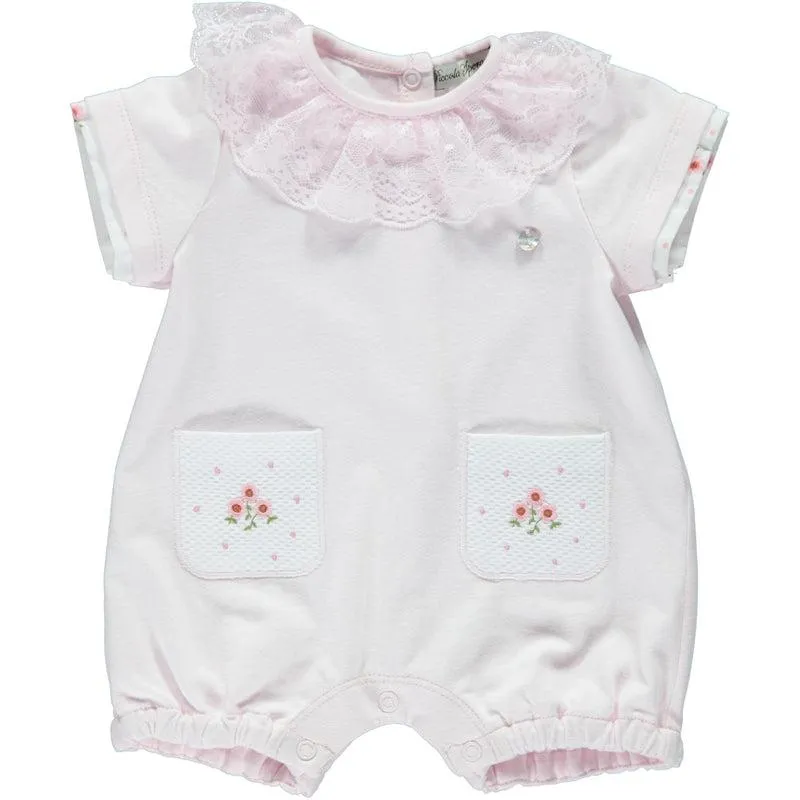 Rosa Strampler für Baby-Mädchen