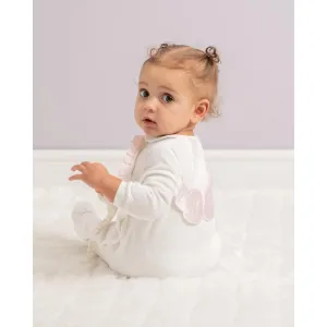 Rosa Flügel Babybody für Mädchen