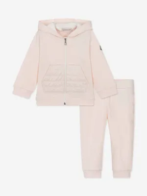 Baby Girls Taschen Tracksuit in Rosa