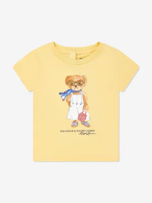 Baby Girls Polo Bär T-Shirt in Gelb