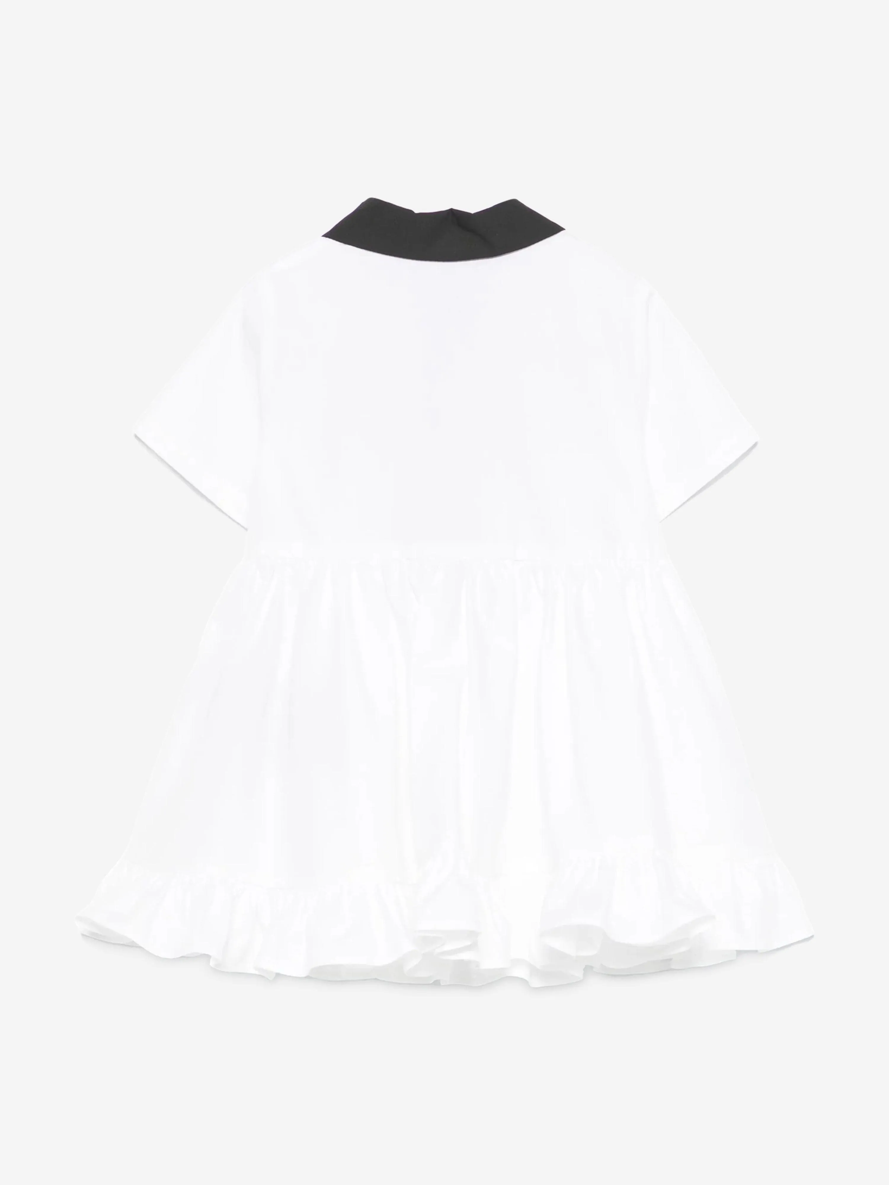 Baby Girls Polo-Kleid mit Schlüpfer in Weiß