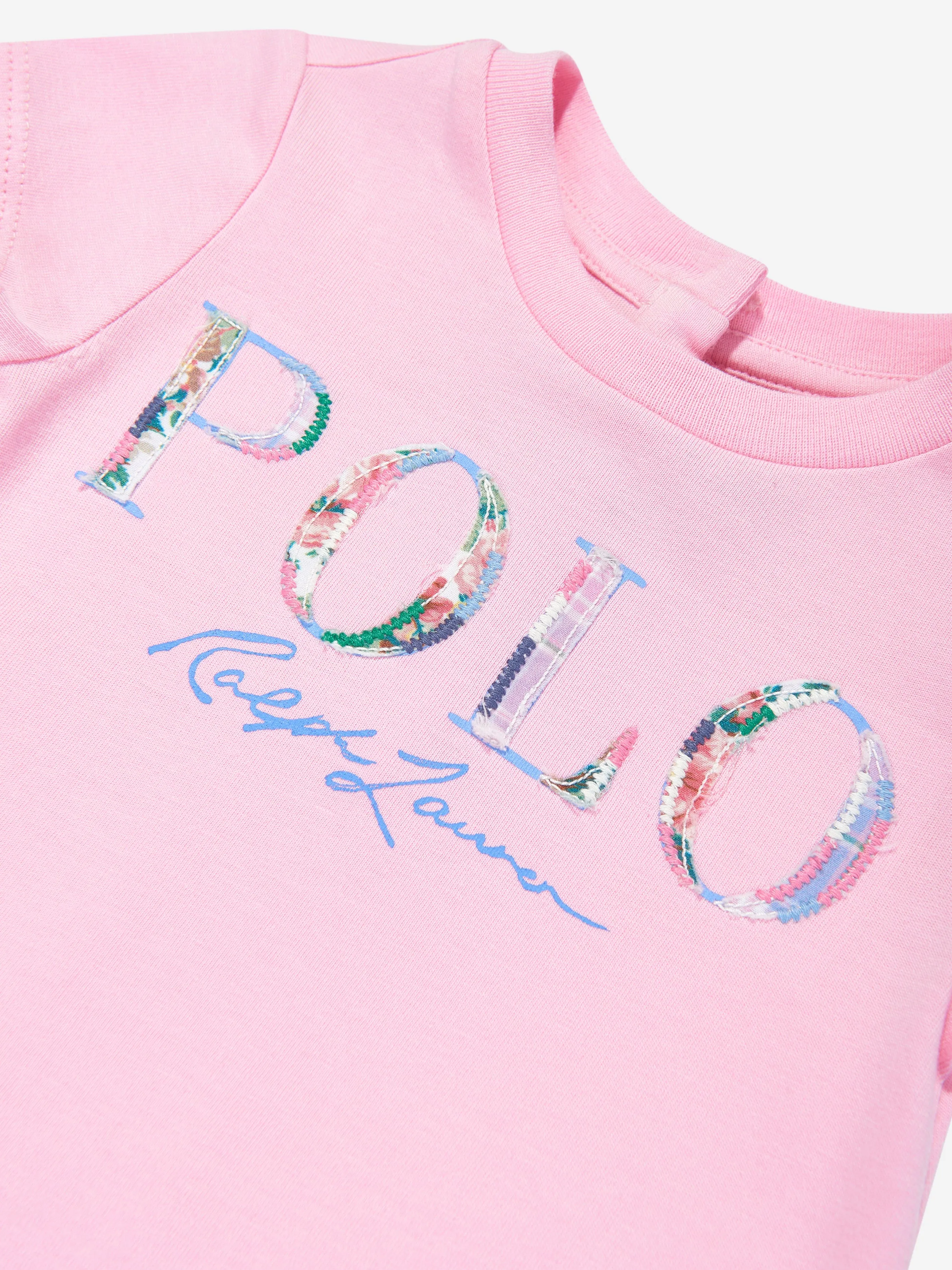 Polo-Logo-Kleid für Babygirls in Rosa
