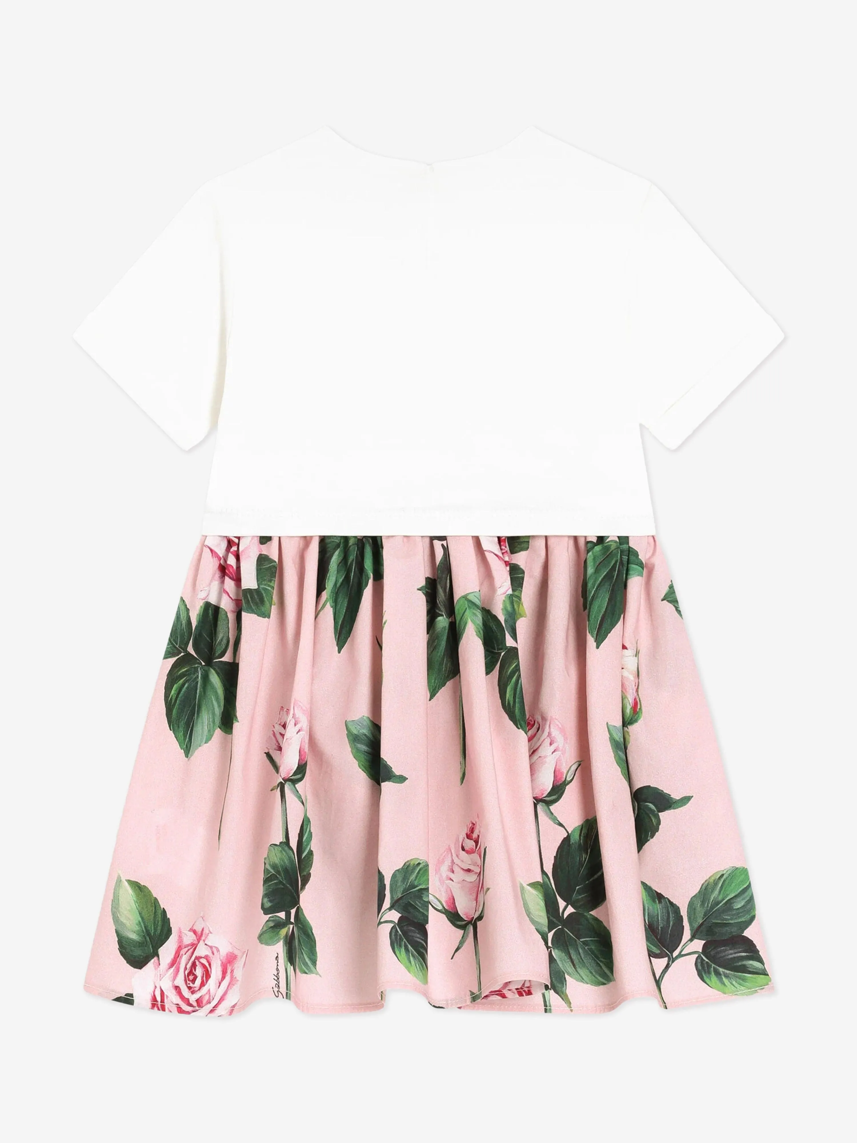 Rosa Kleid-Set mit Rosenprint für Baby-Mädchen