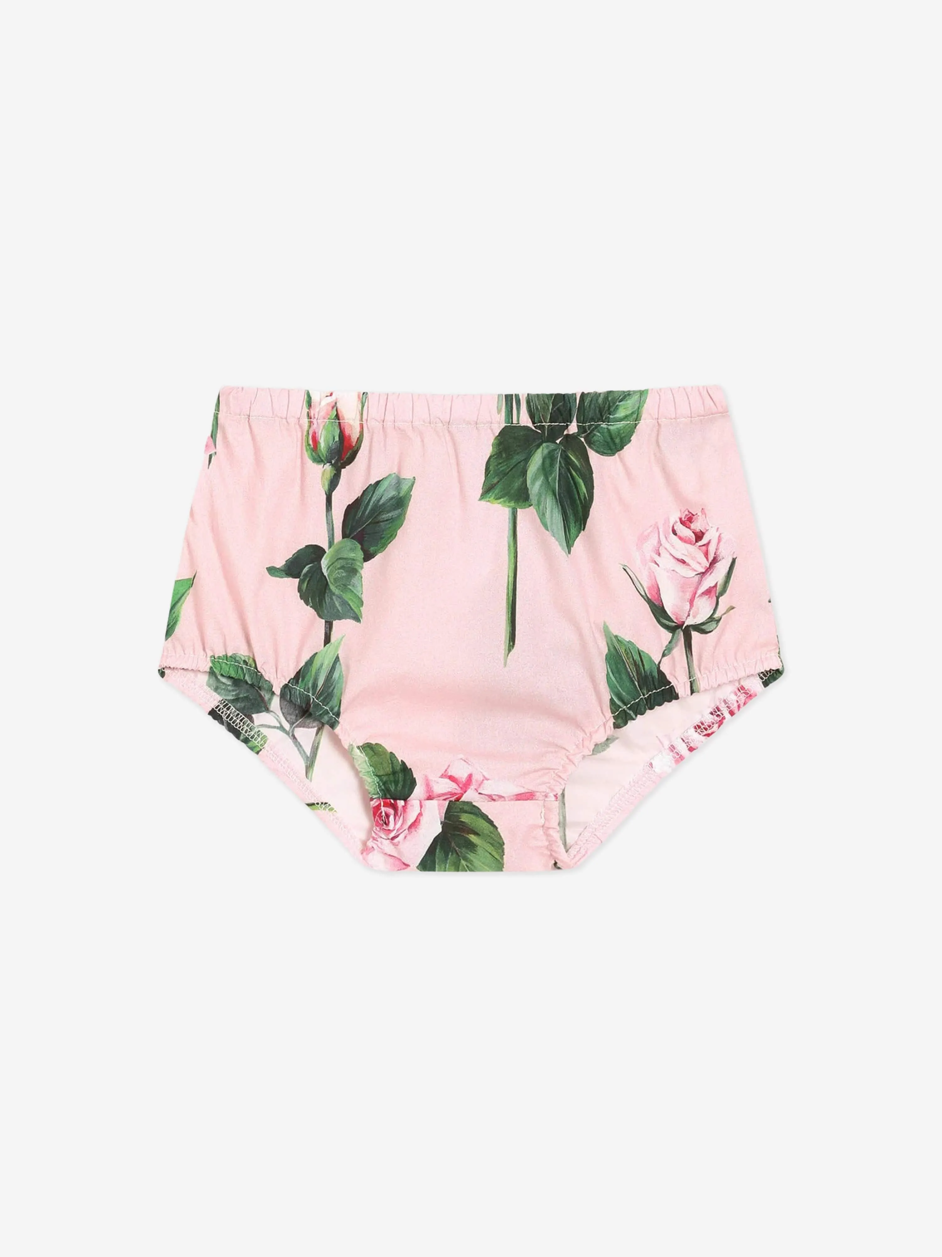 Rosa Kleid-Set mit Rosenprint für Baby-Mädchen