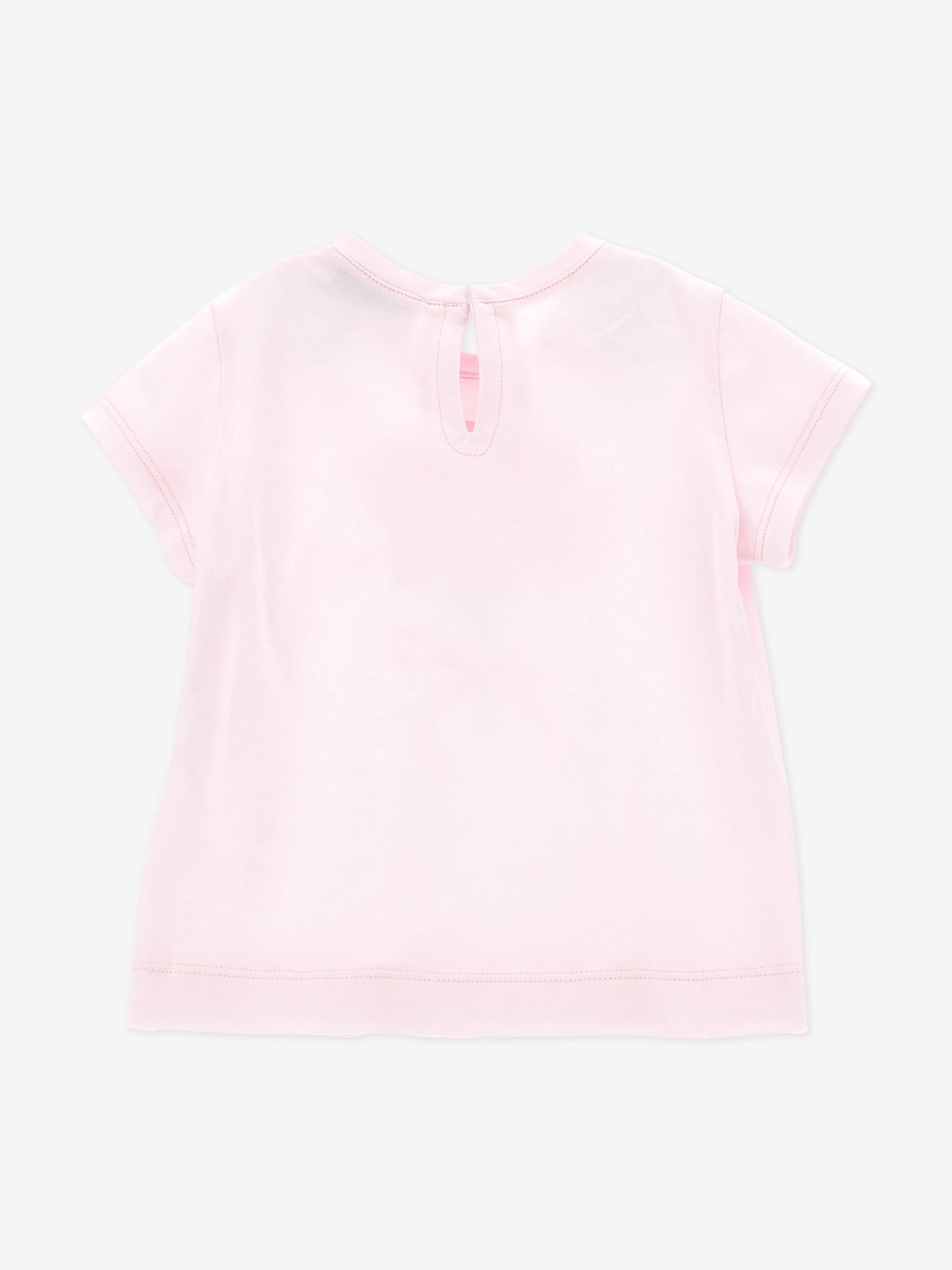 Rosa T-Shirt für Babygirls mit Rosenprint