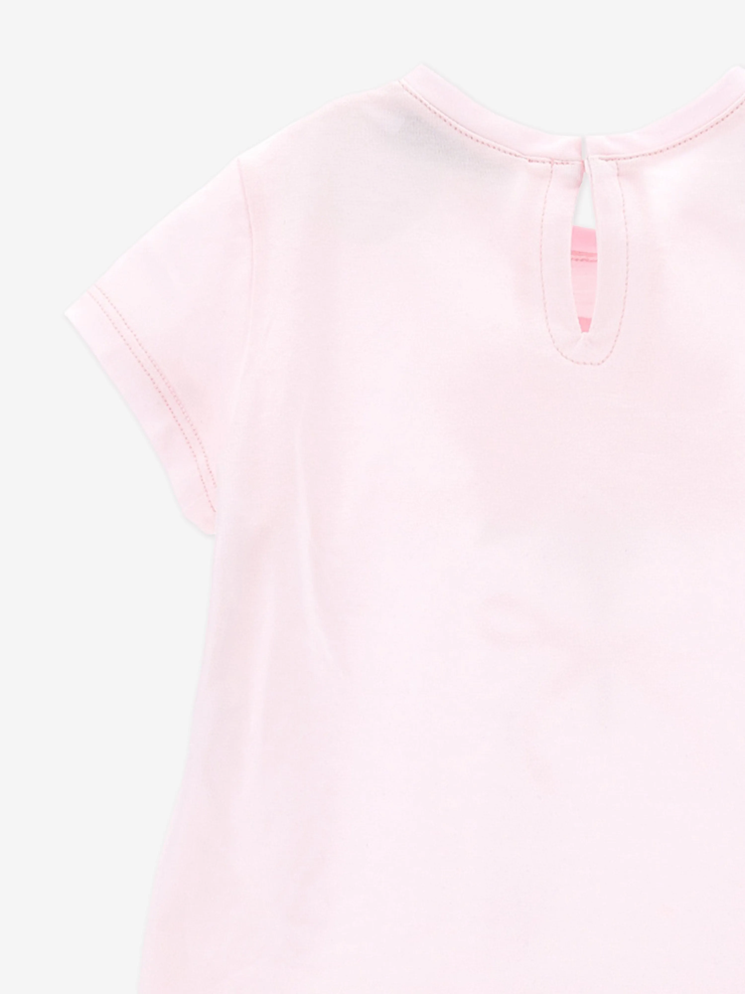 Rosa T-Shirt für Babygirls mit Rosenprint