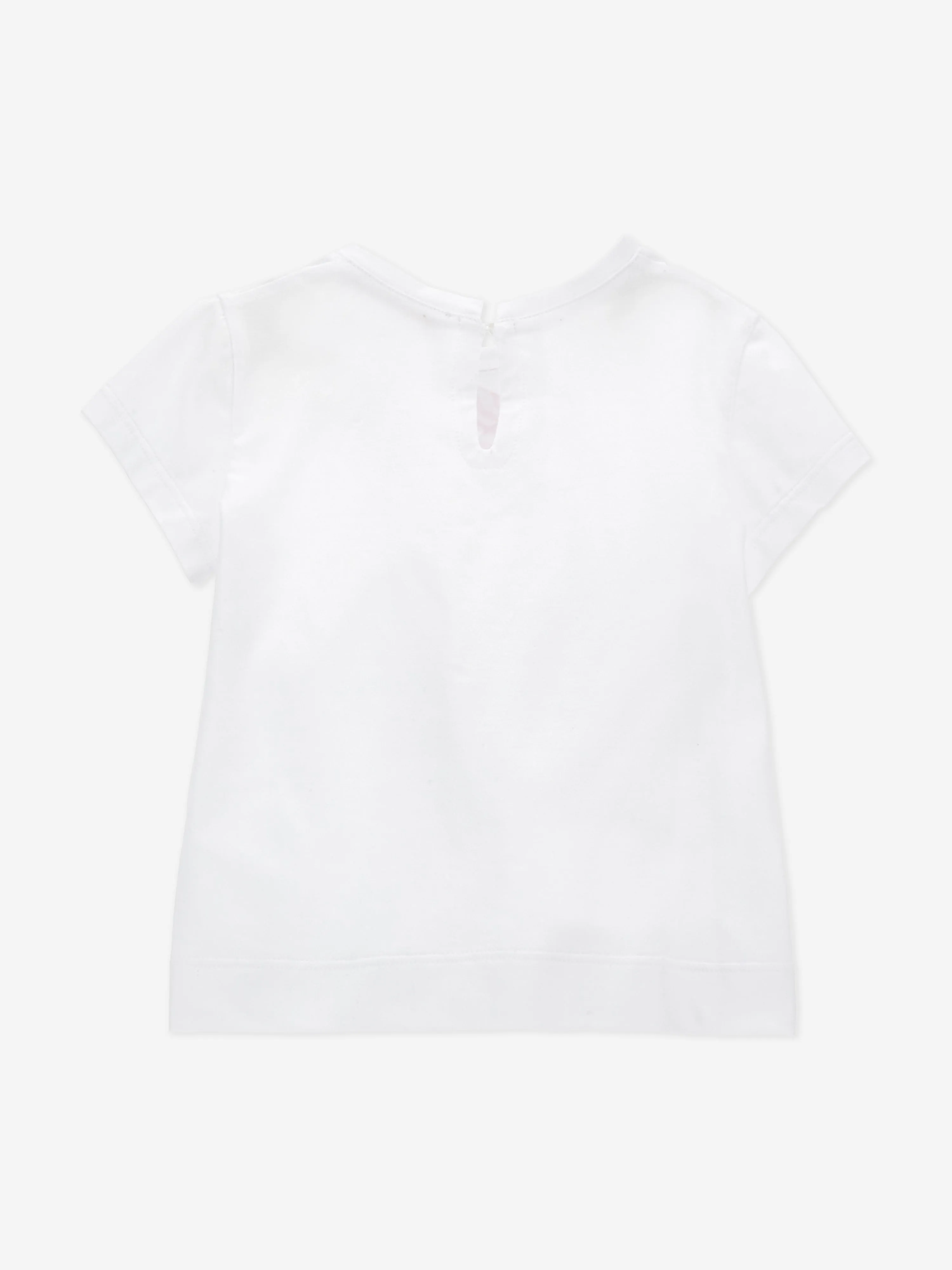 Baby Girls Rosenprint T-Shirt in Weiß