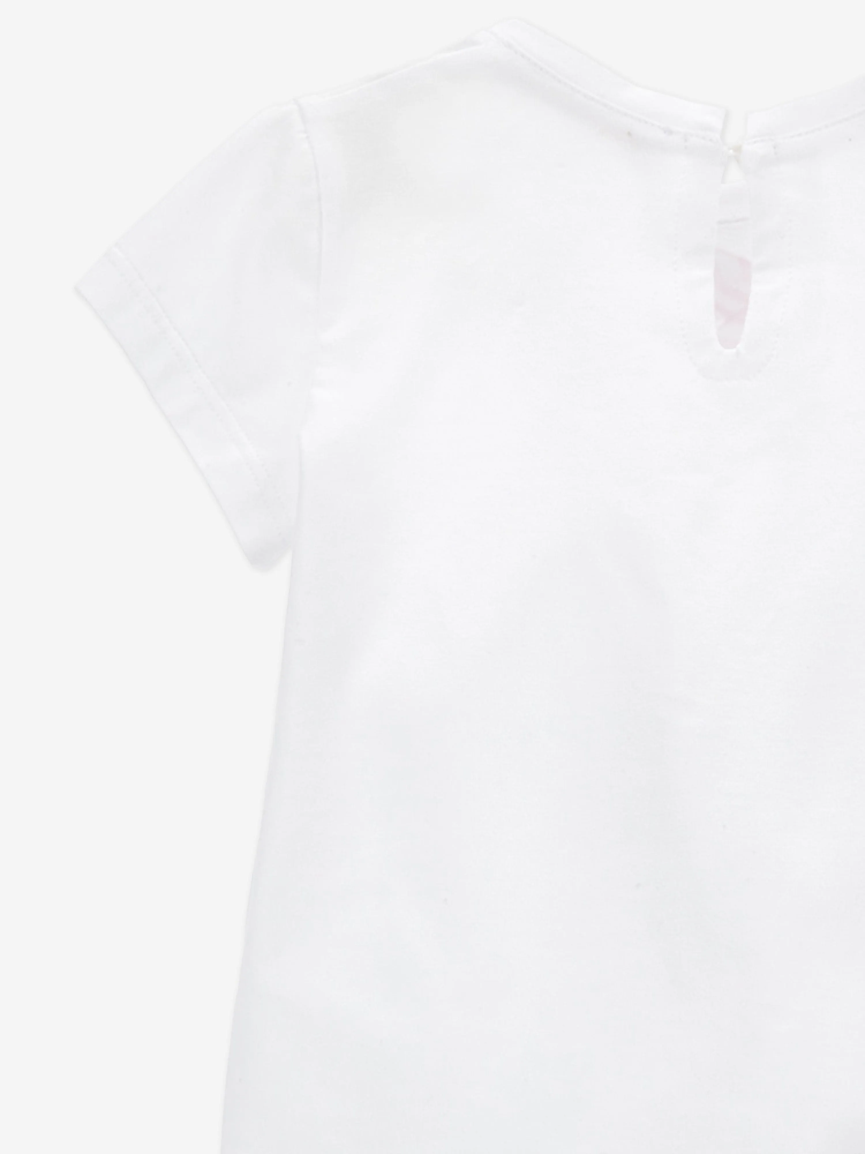 Baby Girls Rosenprint T-Shirt in Weiß