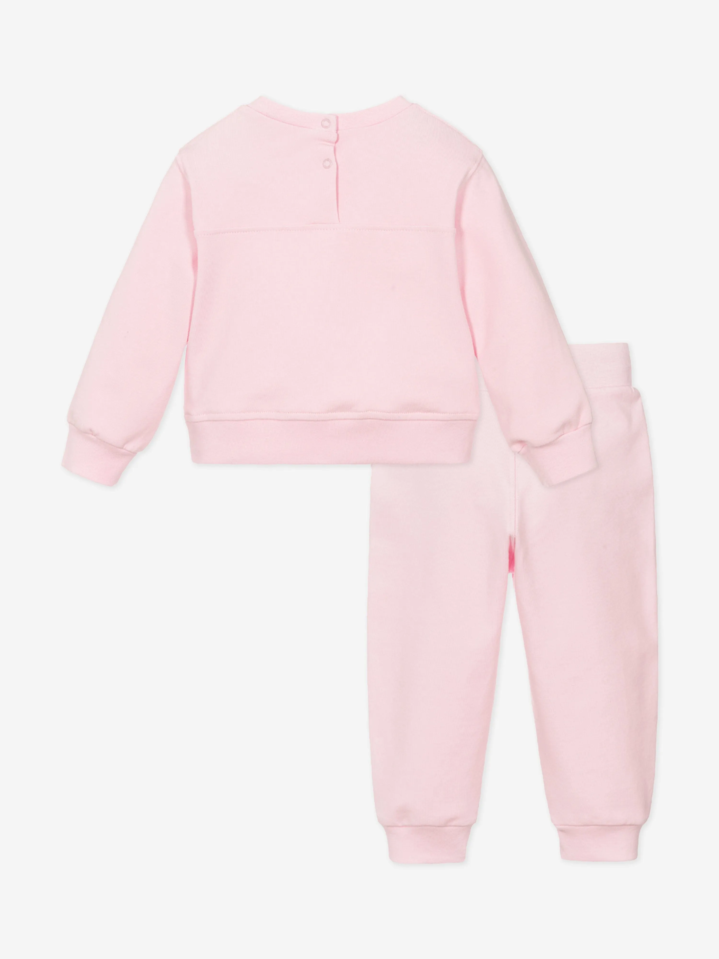 Rosa Jogginganzug mit Rosenprint für Babygirls