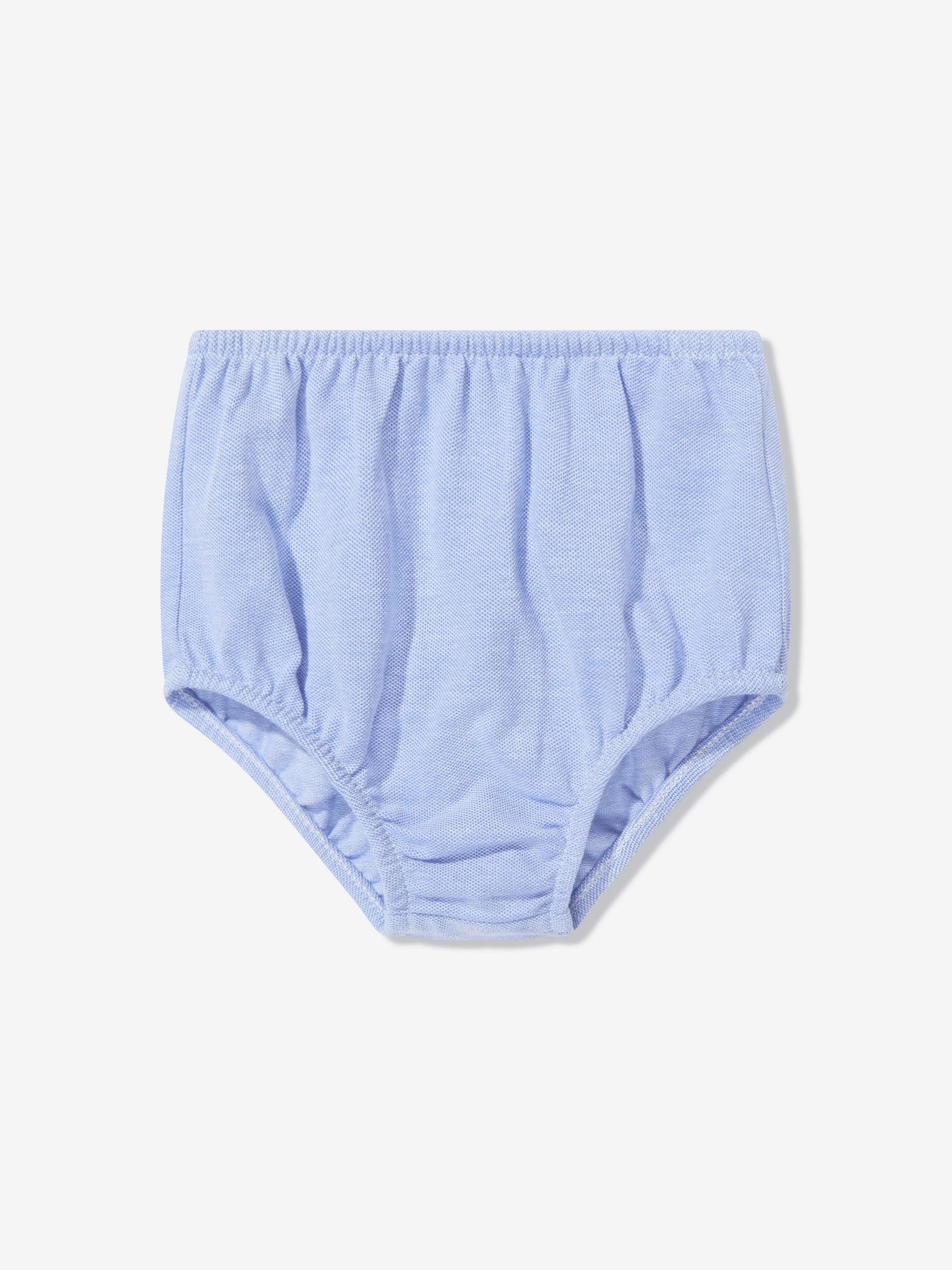 Ärmelloses Polo-Kleid für Baby-Mädchen in Blau