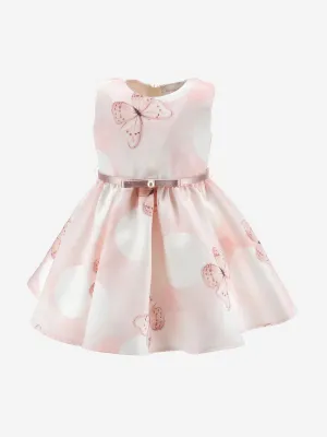Baby Mädchen Schmetterlingskleid in Rosa