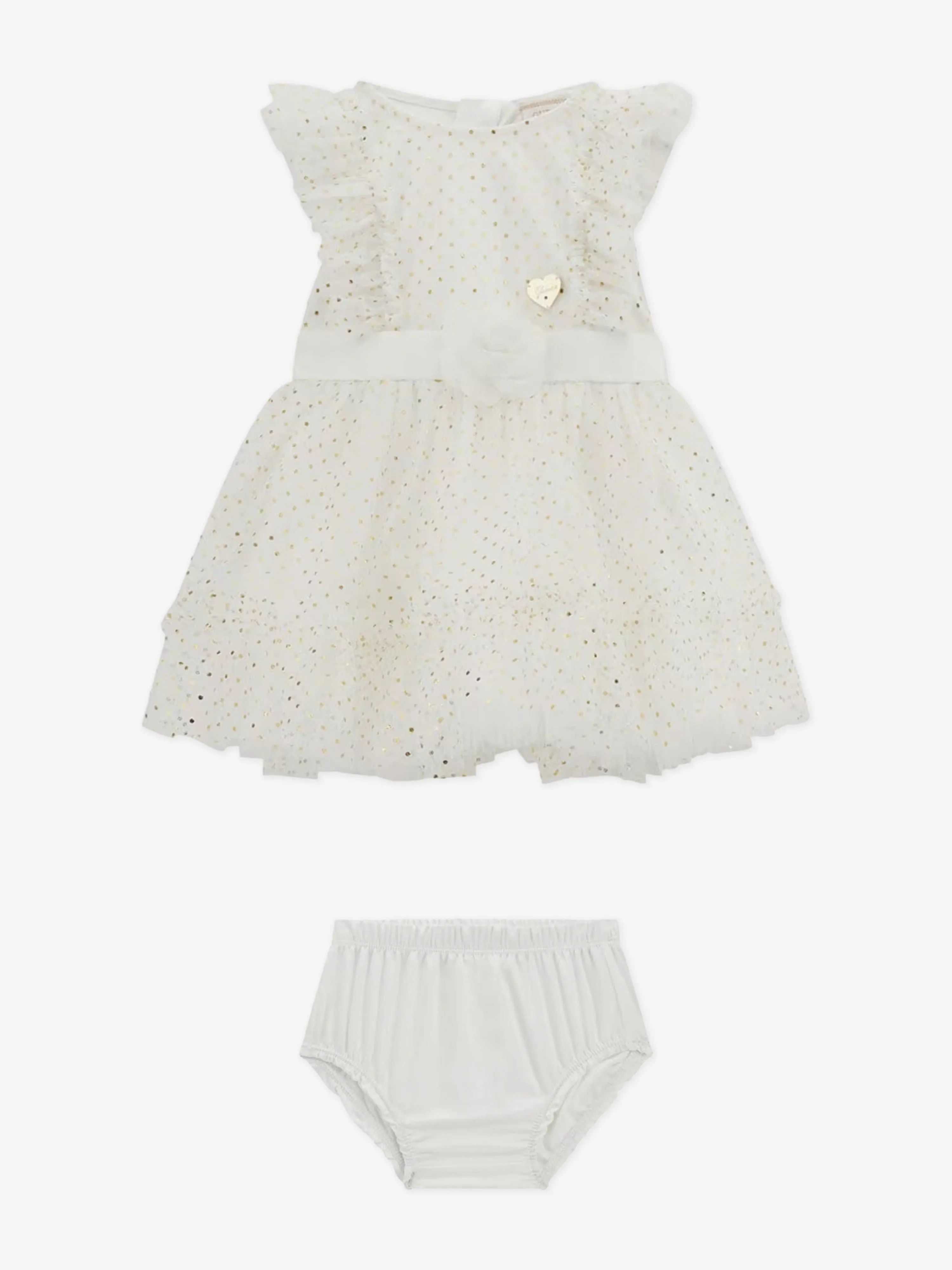 Baby Girls Rüschenkleid in Weiß