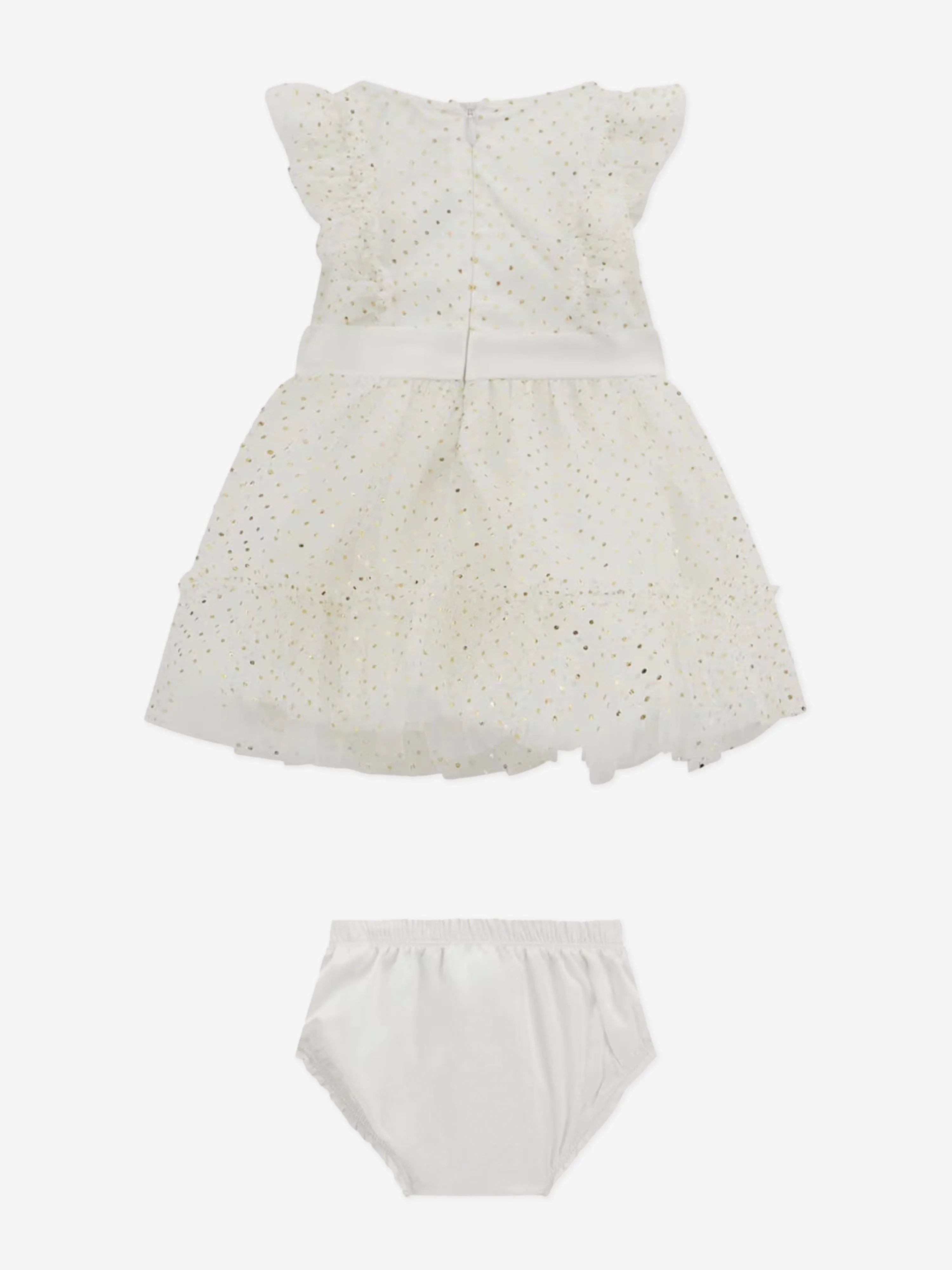 Baby Girls Rüschenkleid in Weiß