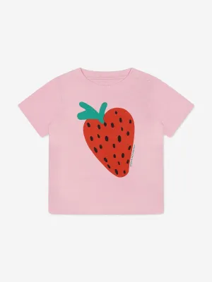 Rosa Erdbeer-T-Shirt für Baby-Mädchen