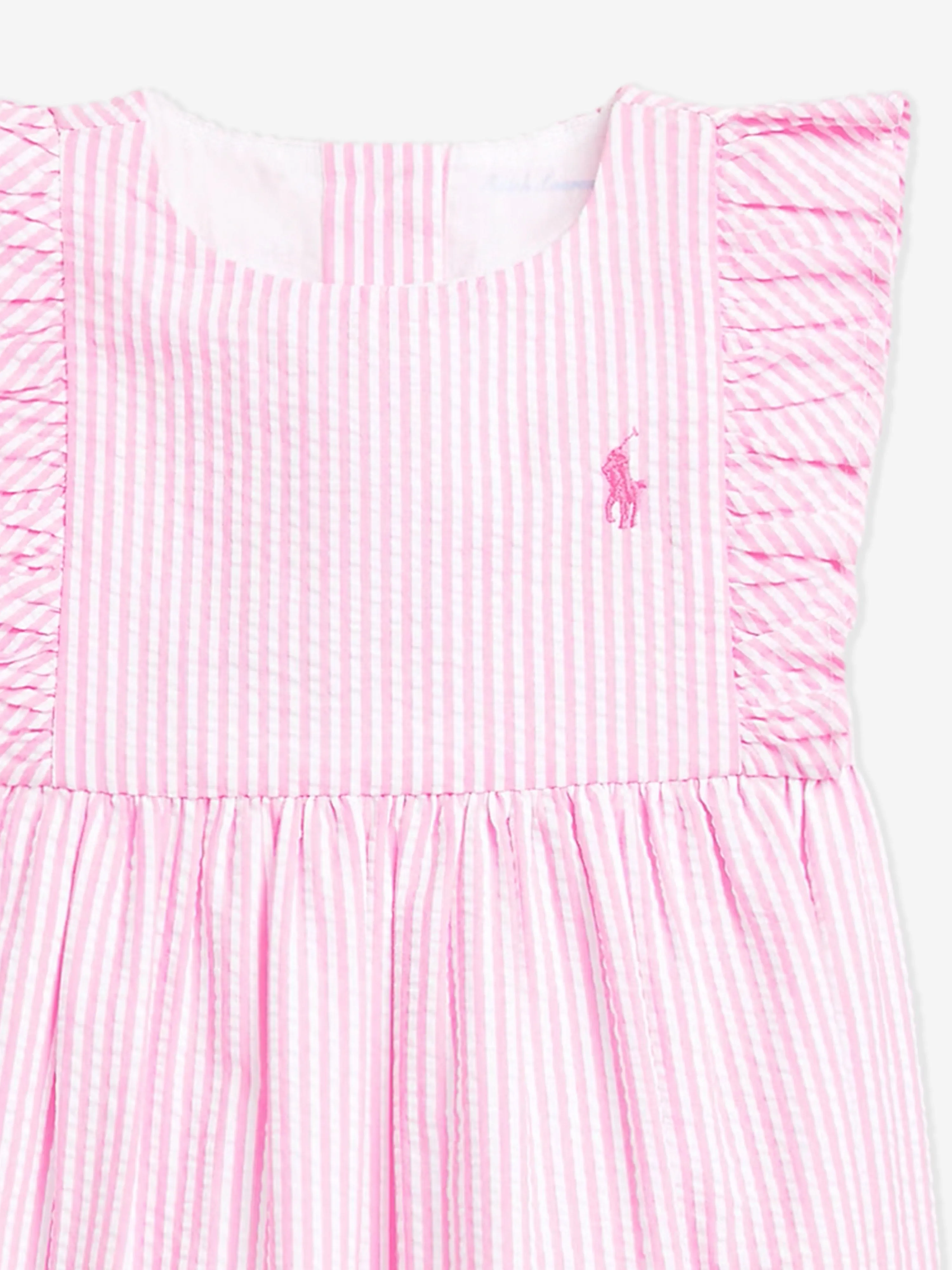Gestreifter Pink Strampler für Baby Mädchen