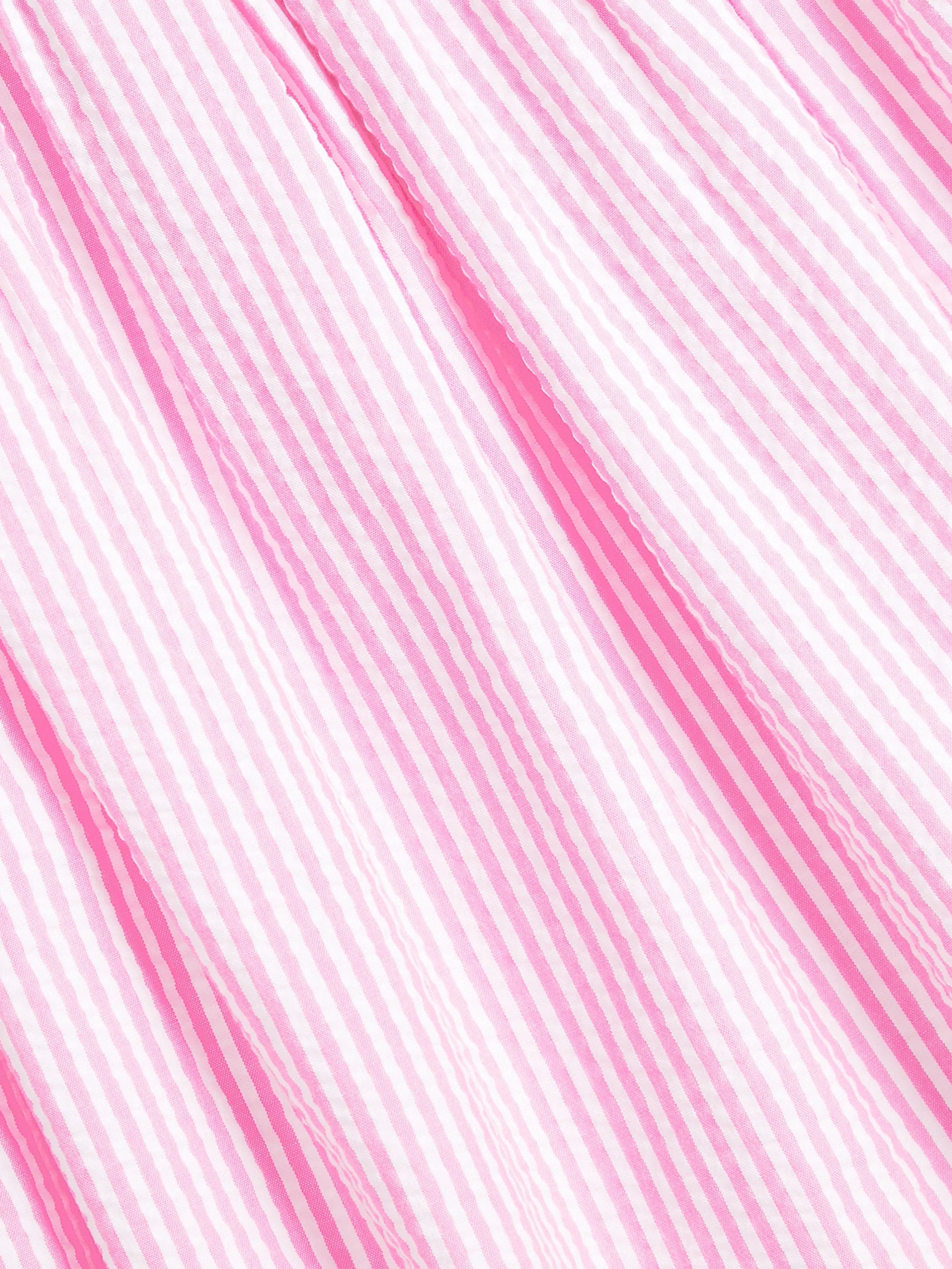 Gestreifter Pink Strampler für Baby Mädchen