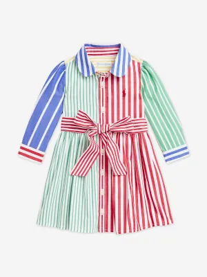 Gestreiftes Shirt-Kleid für Babygirls in Mehrfarben