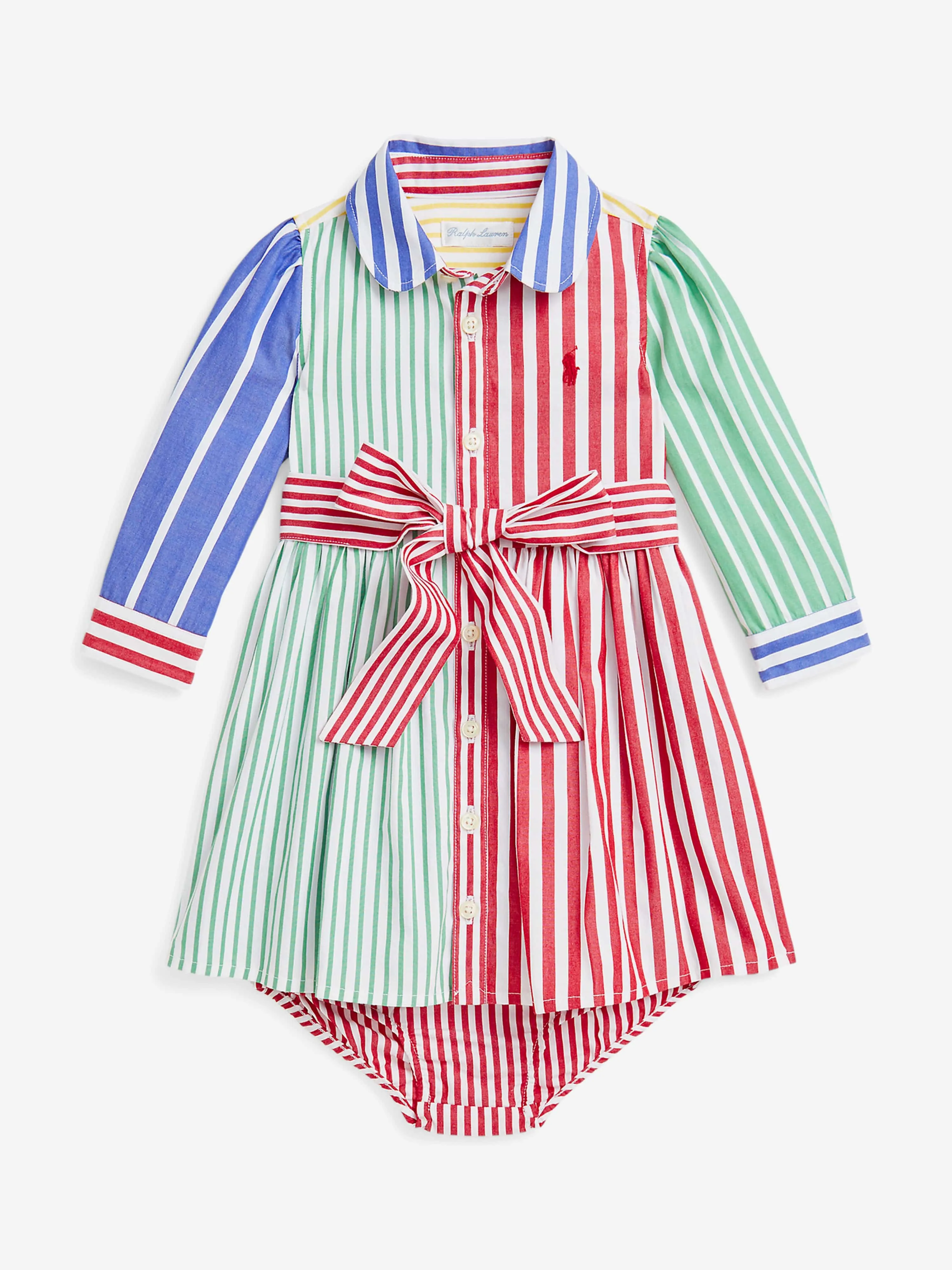 Gestreiftes Shirt-Kleid für Babygirls in Mehrfarben