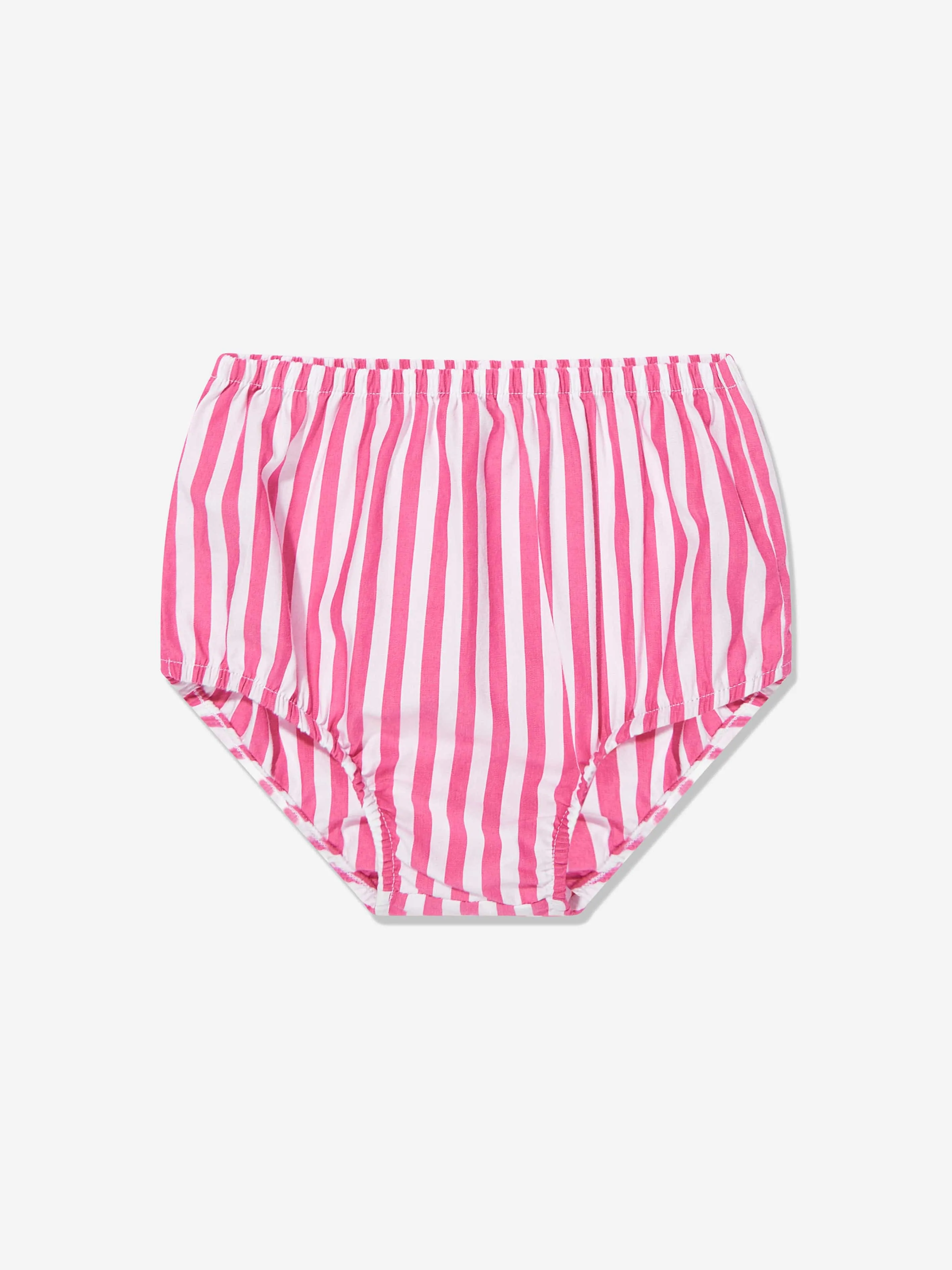 Gestreiftes Shirt-Kleid für Baby-Mädchen in Rosa