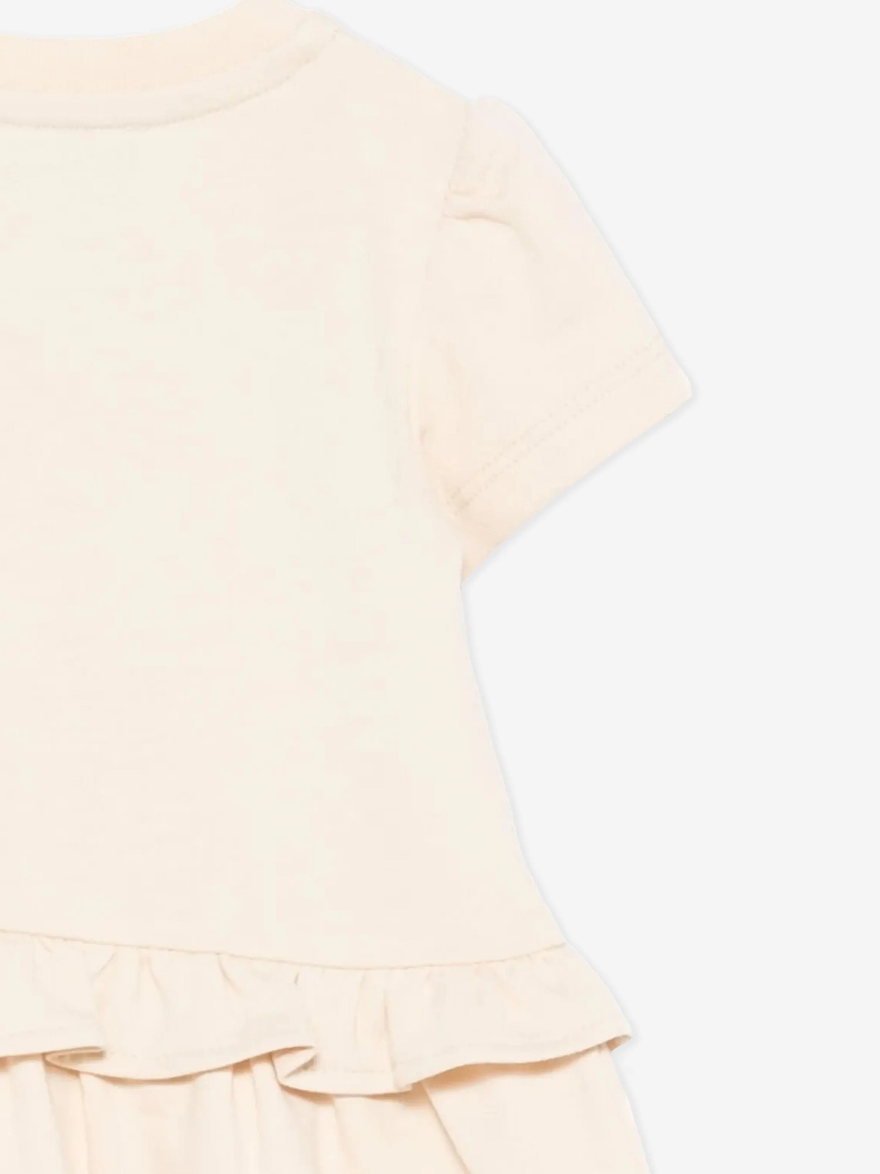 Teddybär-Kleid für Baby-Mädchen in Beige