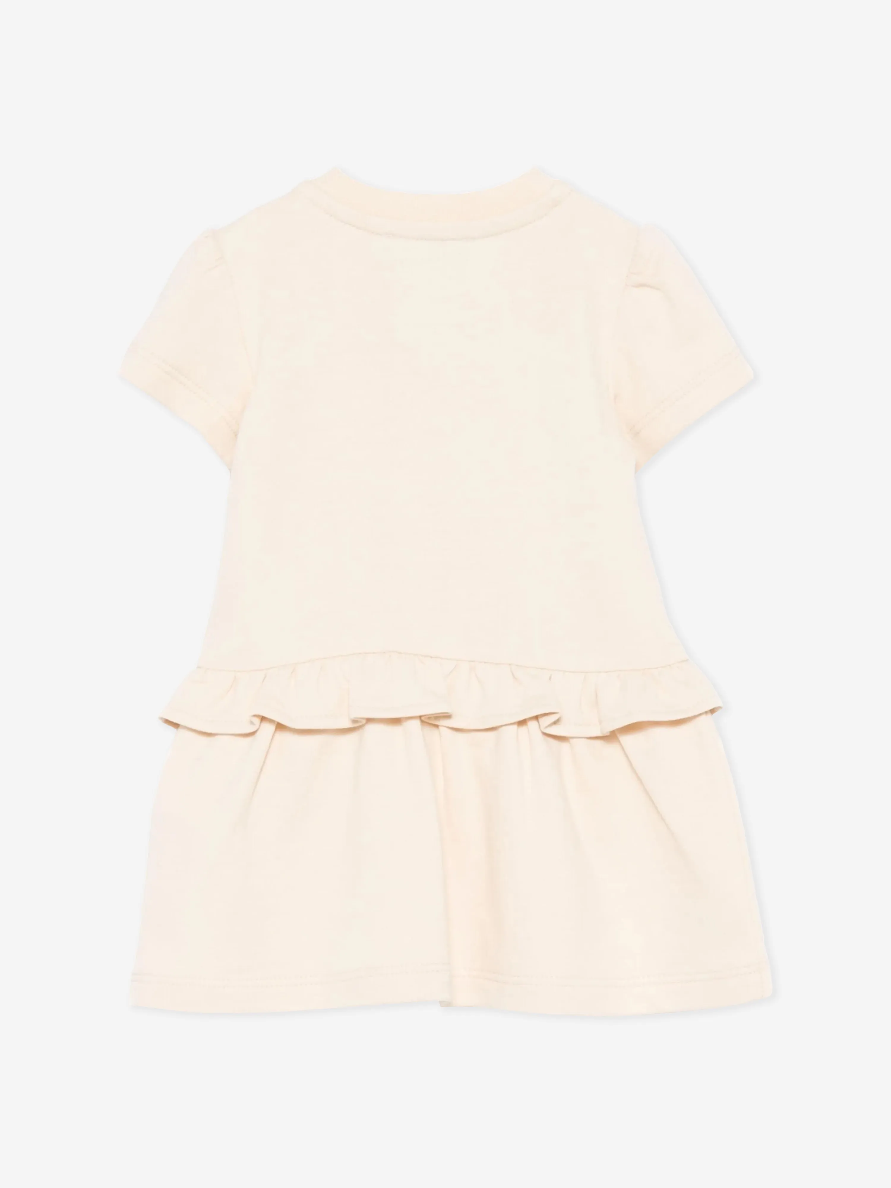 Beige Teddybär-Kleid für Baby-Mädchen