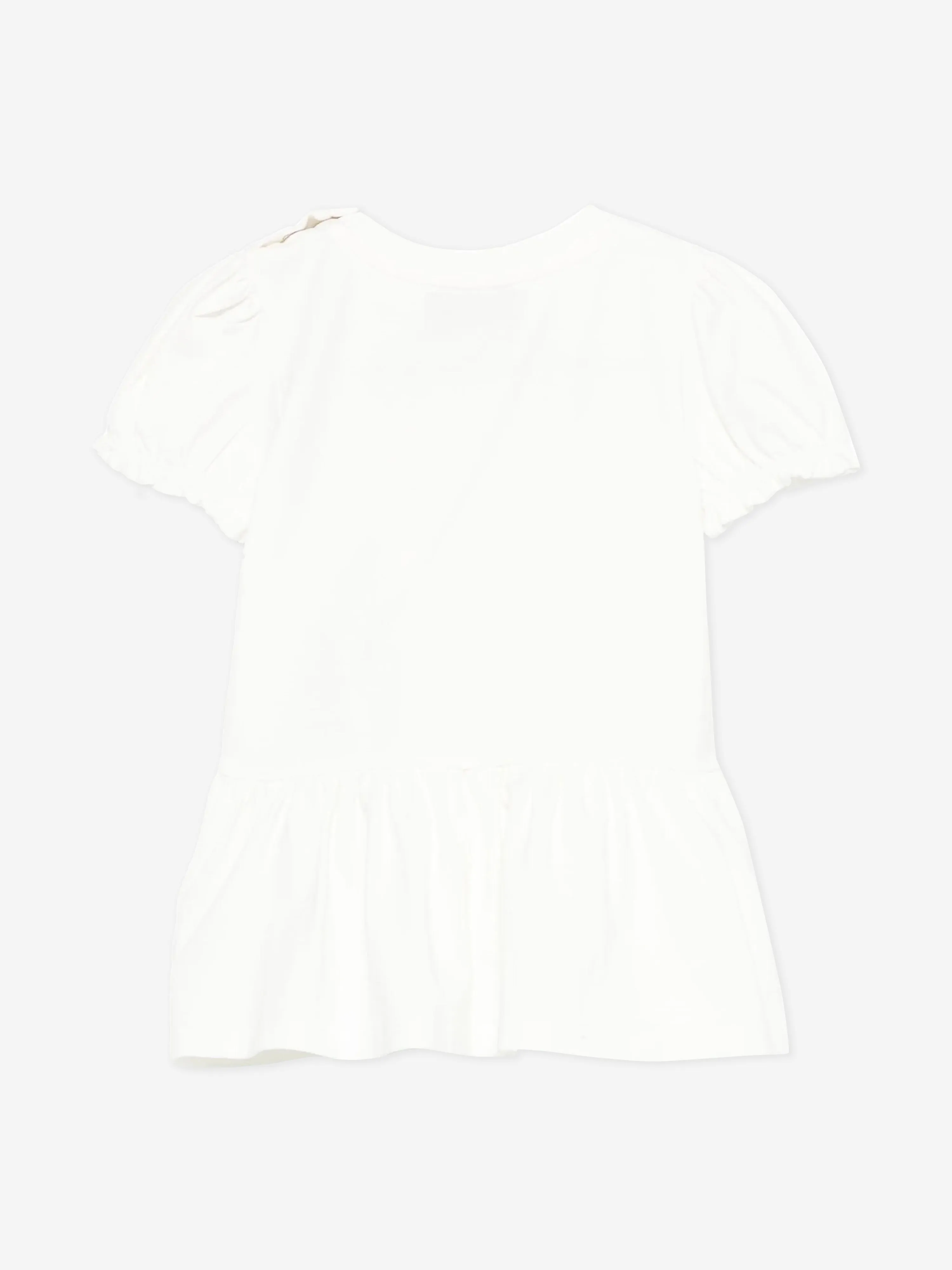 Teddybär-Kleid für Baby-Mädchen in Elfenbein