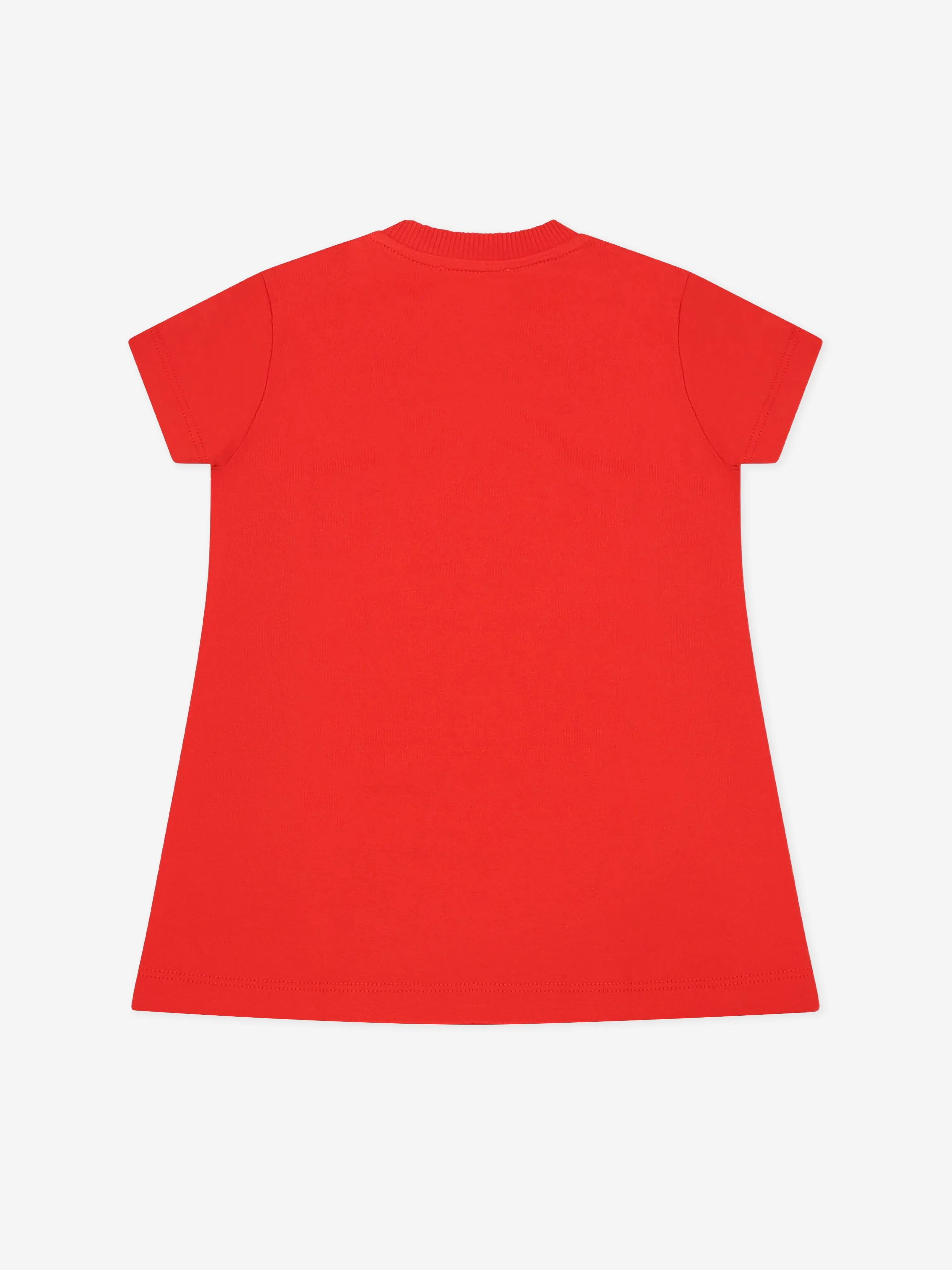 Baby Girls Teddybär Jersey-Kleid in Rot