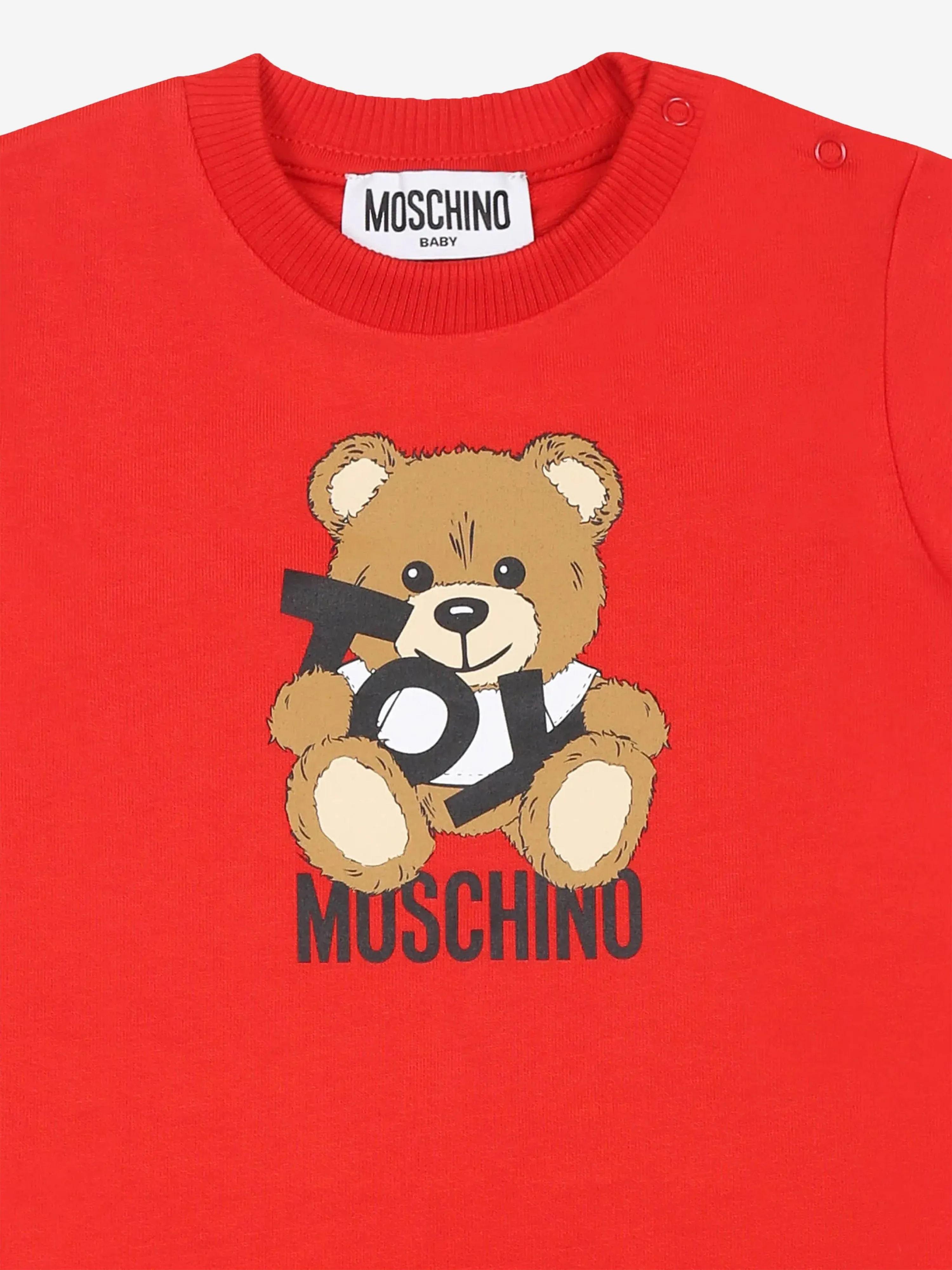 Baby Girls Teddybär Jersey-Kleid in Rot