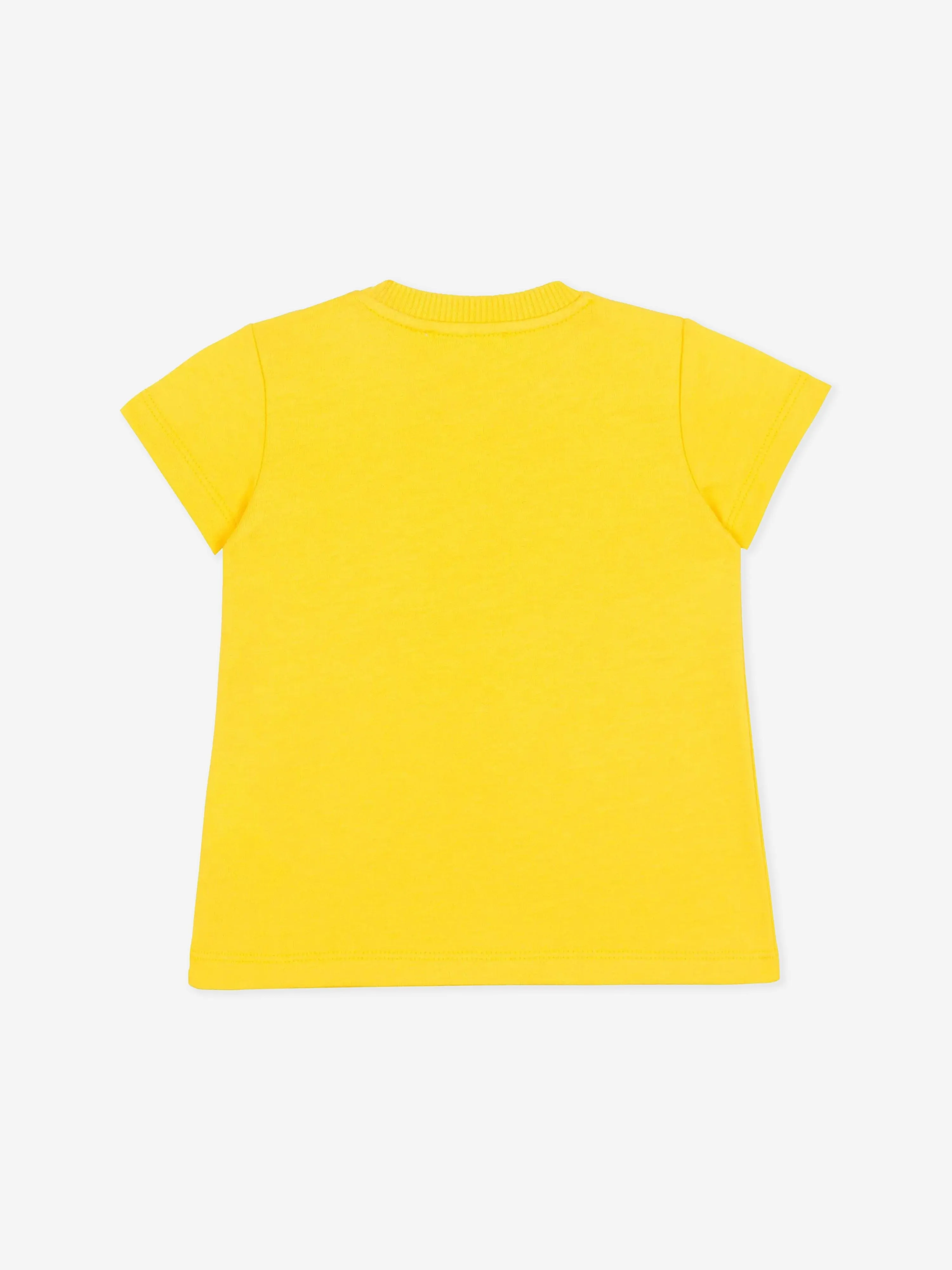 Teddybär-Jerseykleid für Babygirls in Gelb