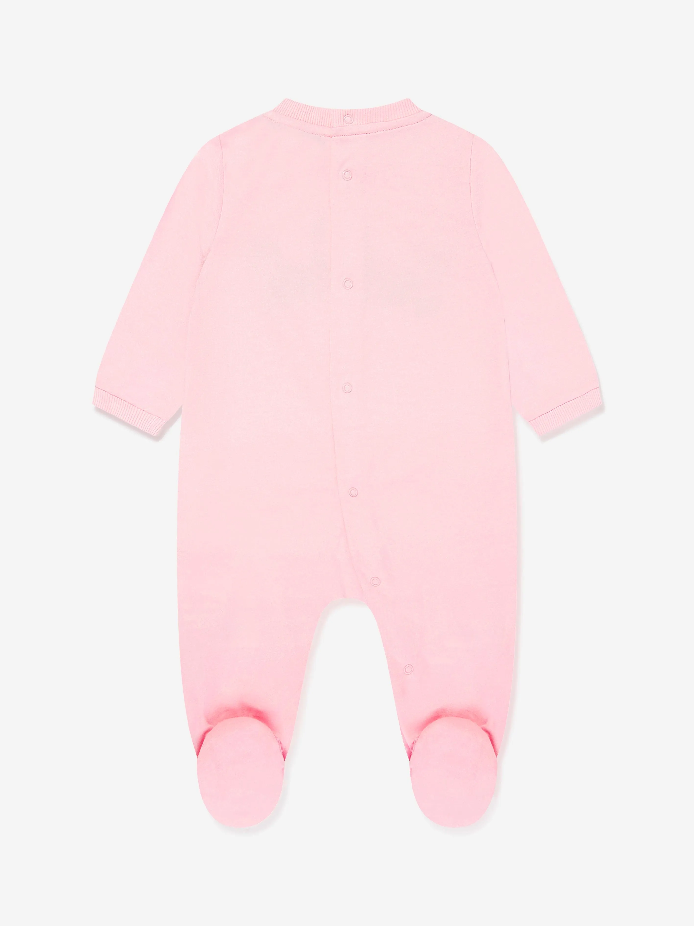Rosa Baby-Strampler-Set mit Teddybär-Logo für Mädchen