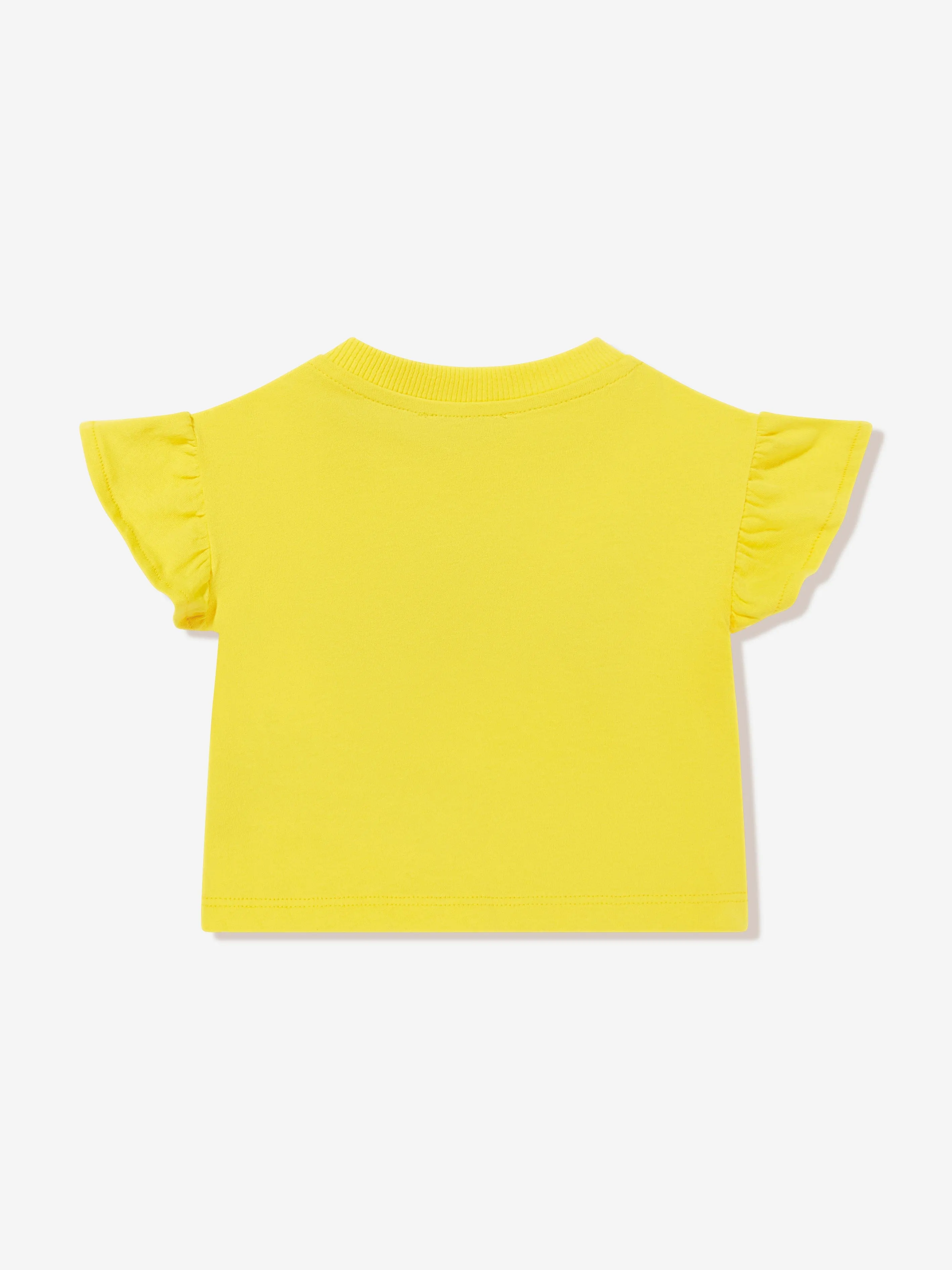 Baby Mädchen Teddybär Logo T-Shirt in Gelb