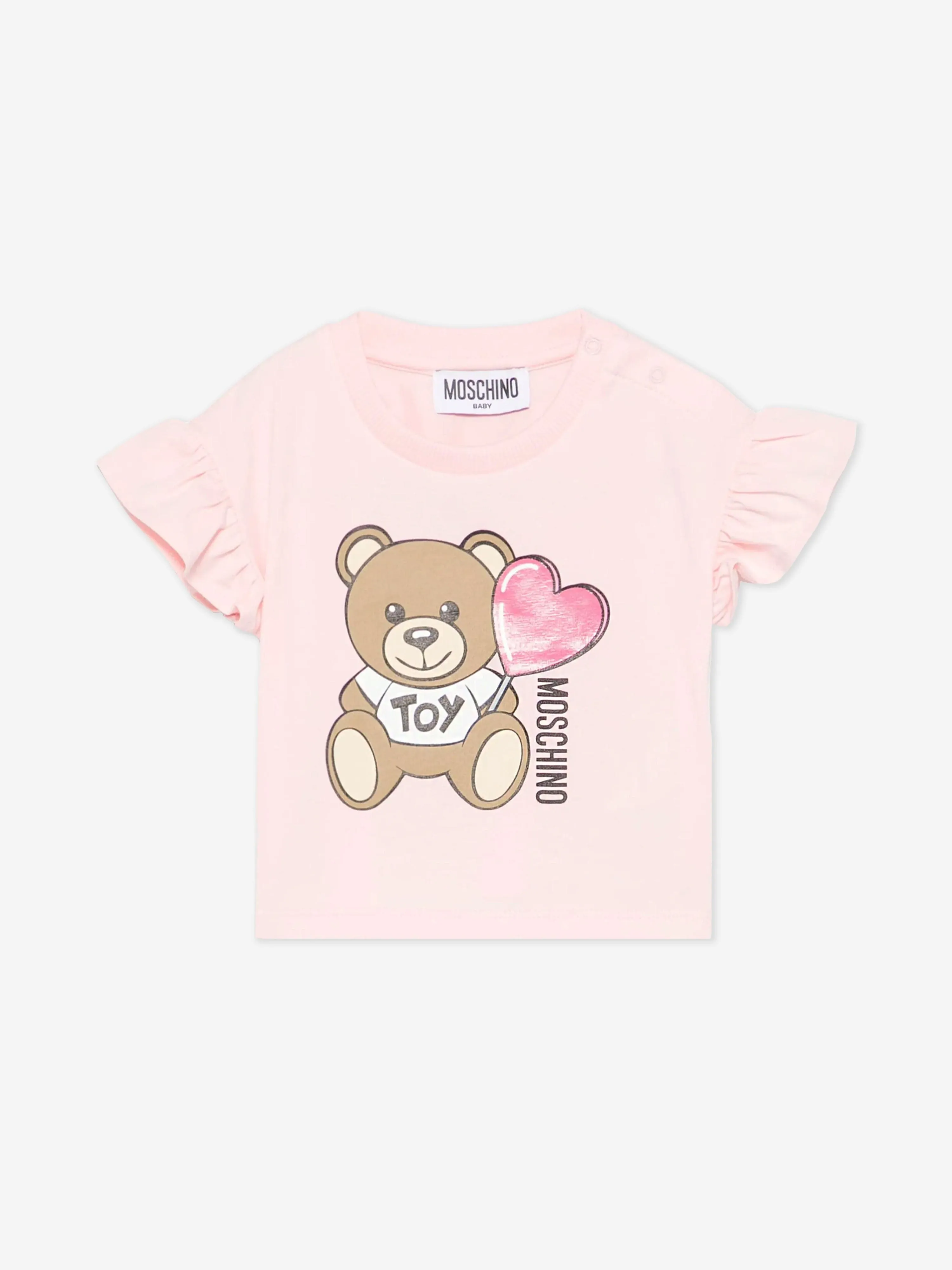 Rosa Teddybär T-Shirt für Baby Mädchen