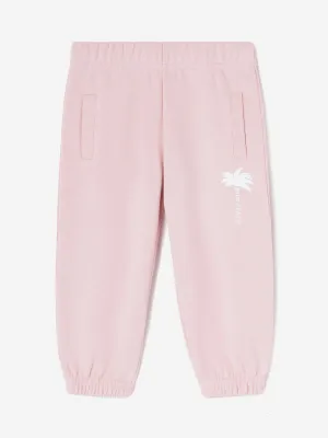 Baby Girls Die Palm Logo Joggerhose in Rosa