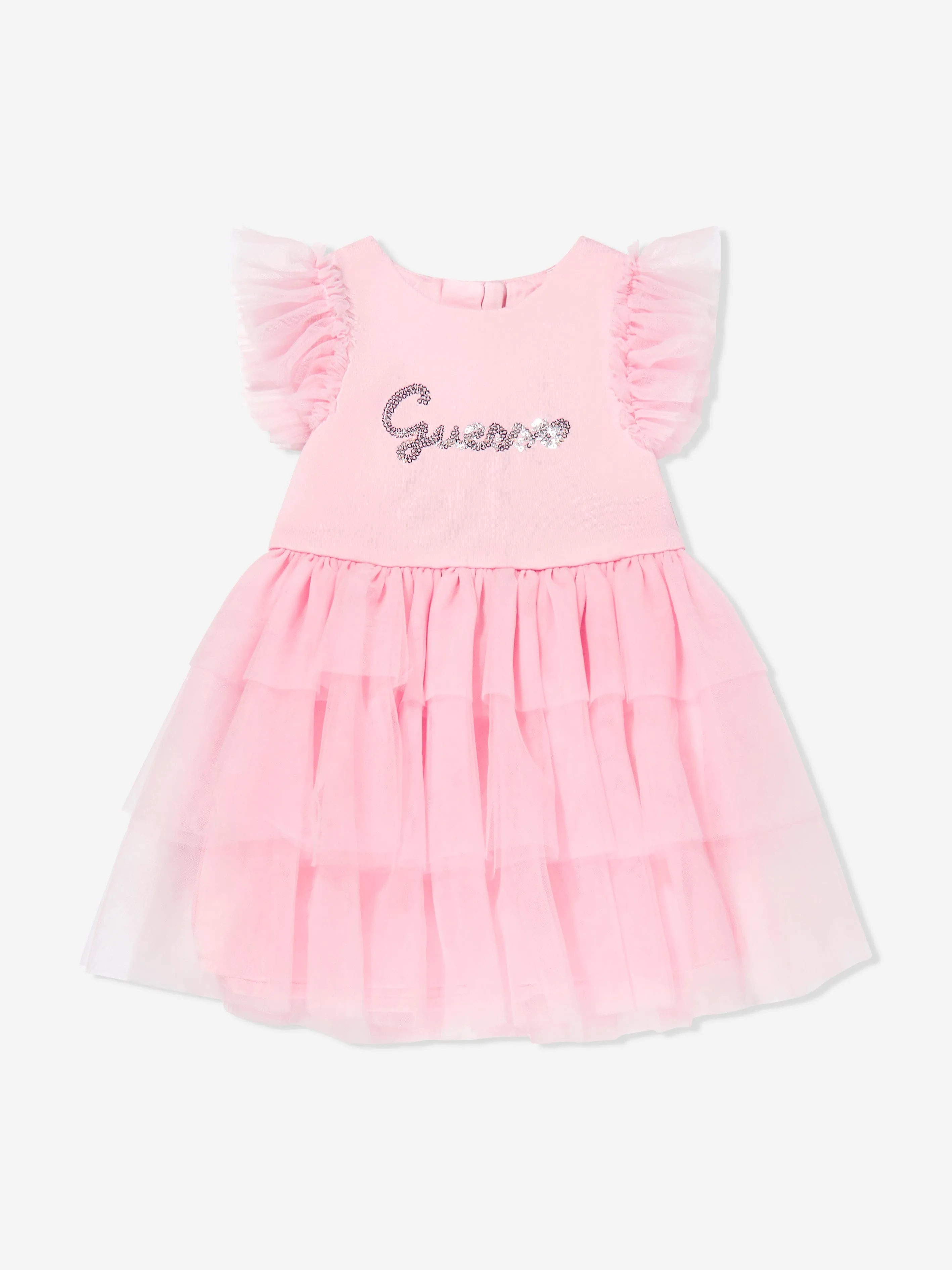 Baby-Mädchen Tüllkleid mit Schlüpfer in Rosa