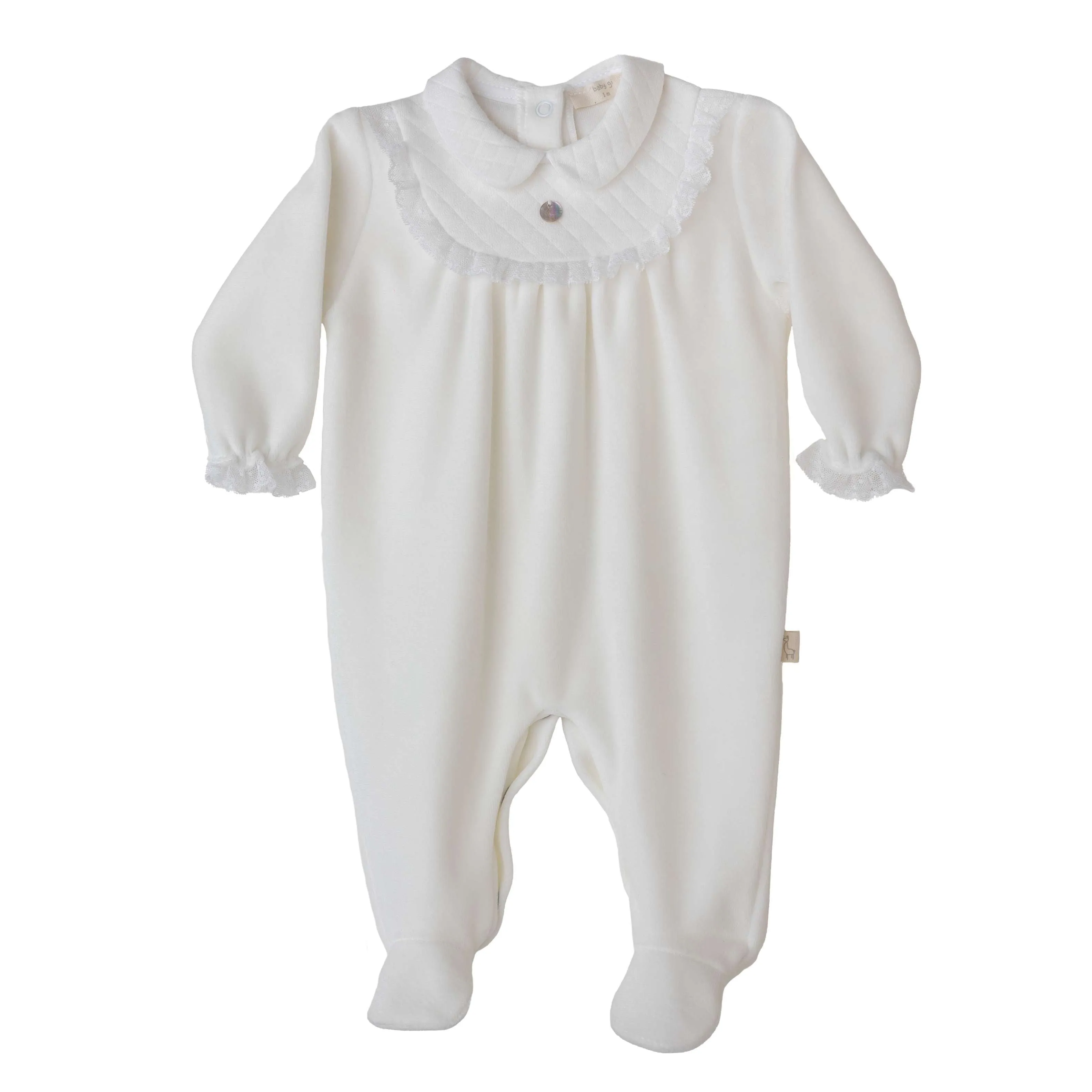 Weißer Babybody für Mädchen