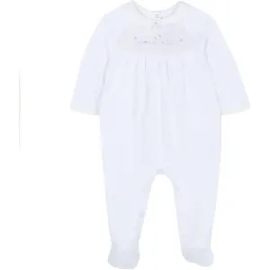 Weißer Baby-Strampler für Mädchen