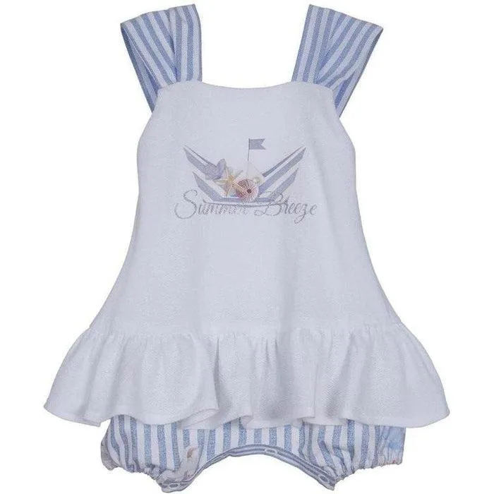 Weiße Baumwoll-Shorts für Baby-Mädchen