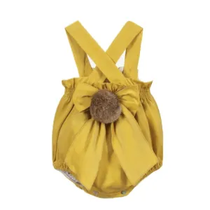 Gelber Cord-Overall für Babygirls