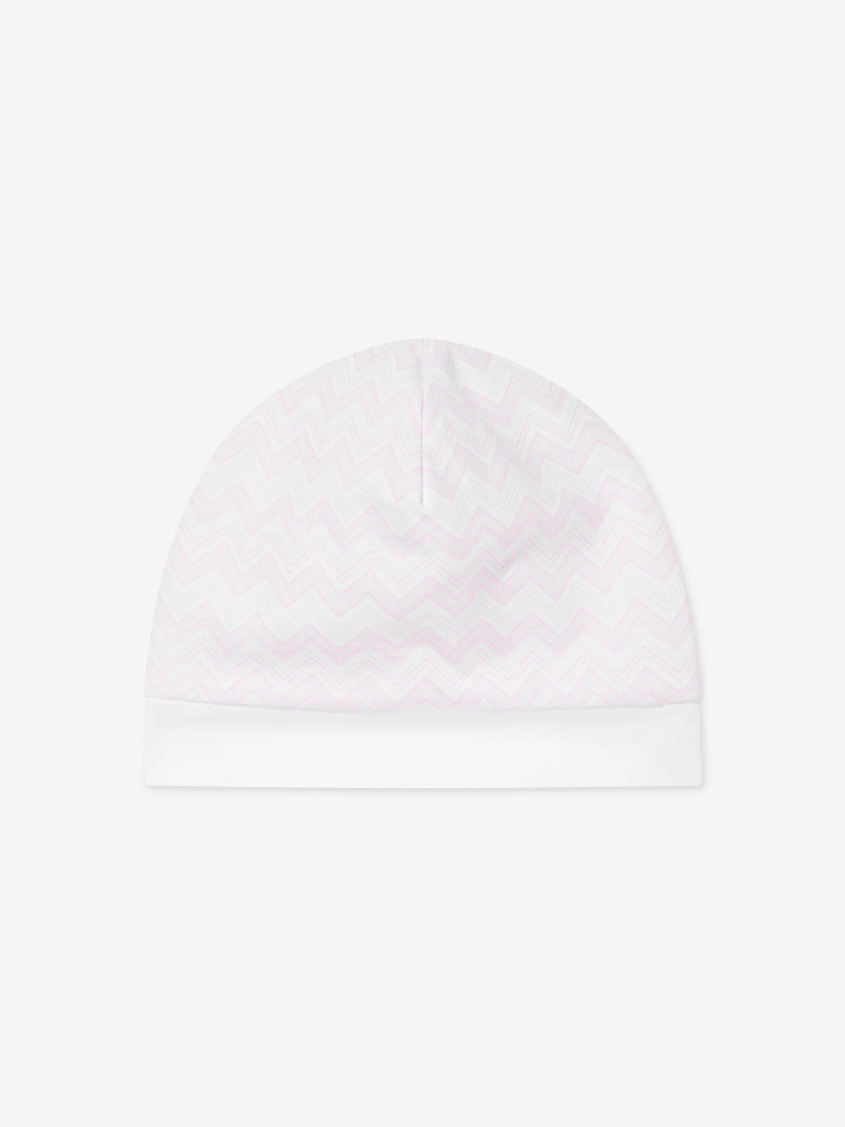 Baby Girls Zickzack-Strampler-Set in Rosa