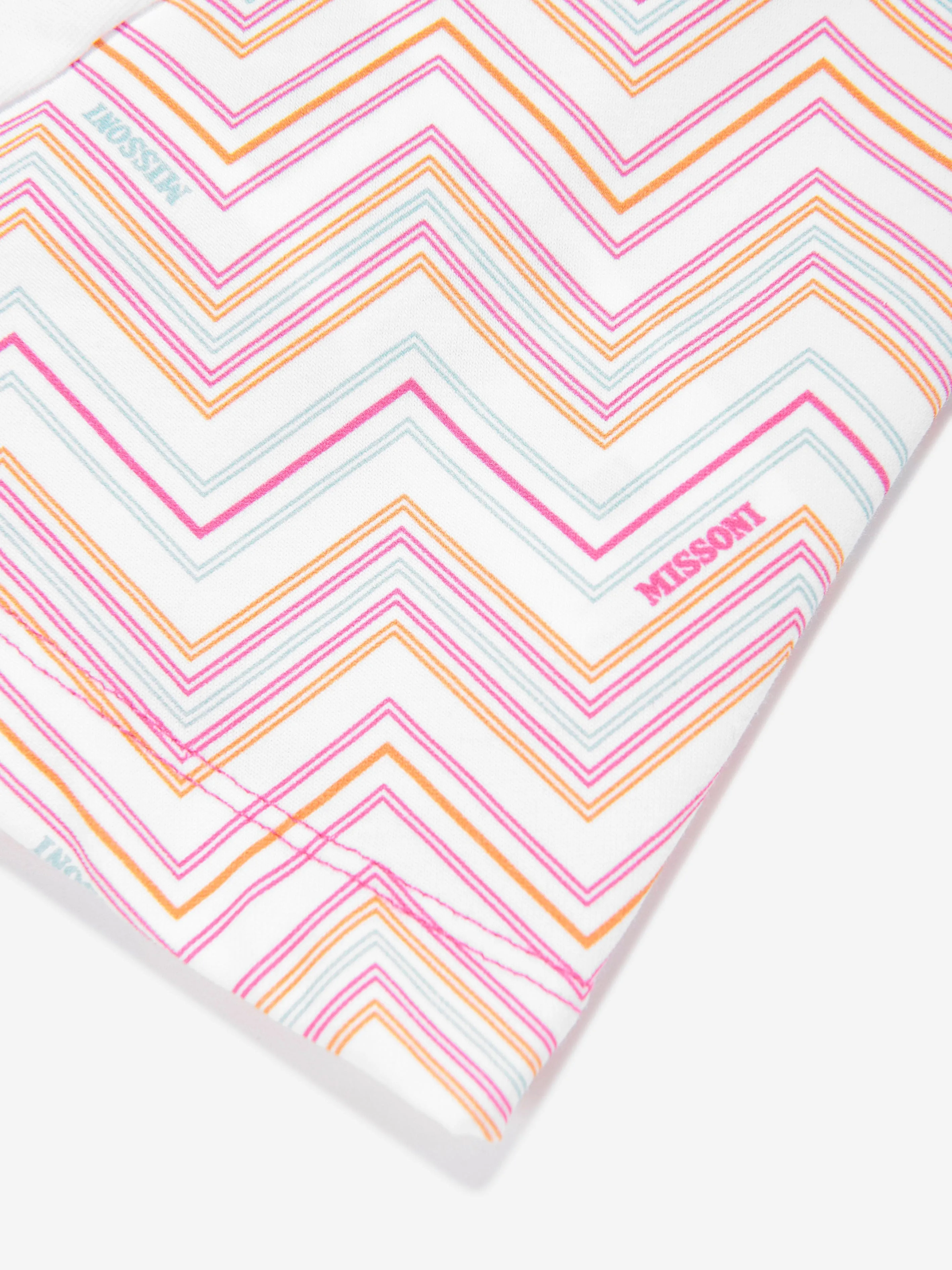 Baby Girls Zickzack-Jerseykleid in Rosa
