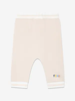 Baby Logo Jogginghosen in Beige