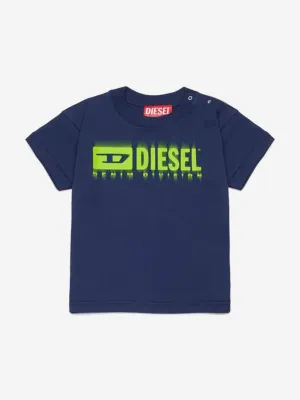 Baby-Logo-T-Shirt in Marineblau