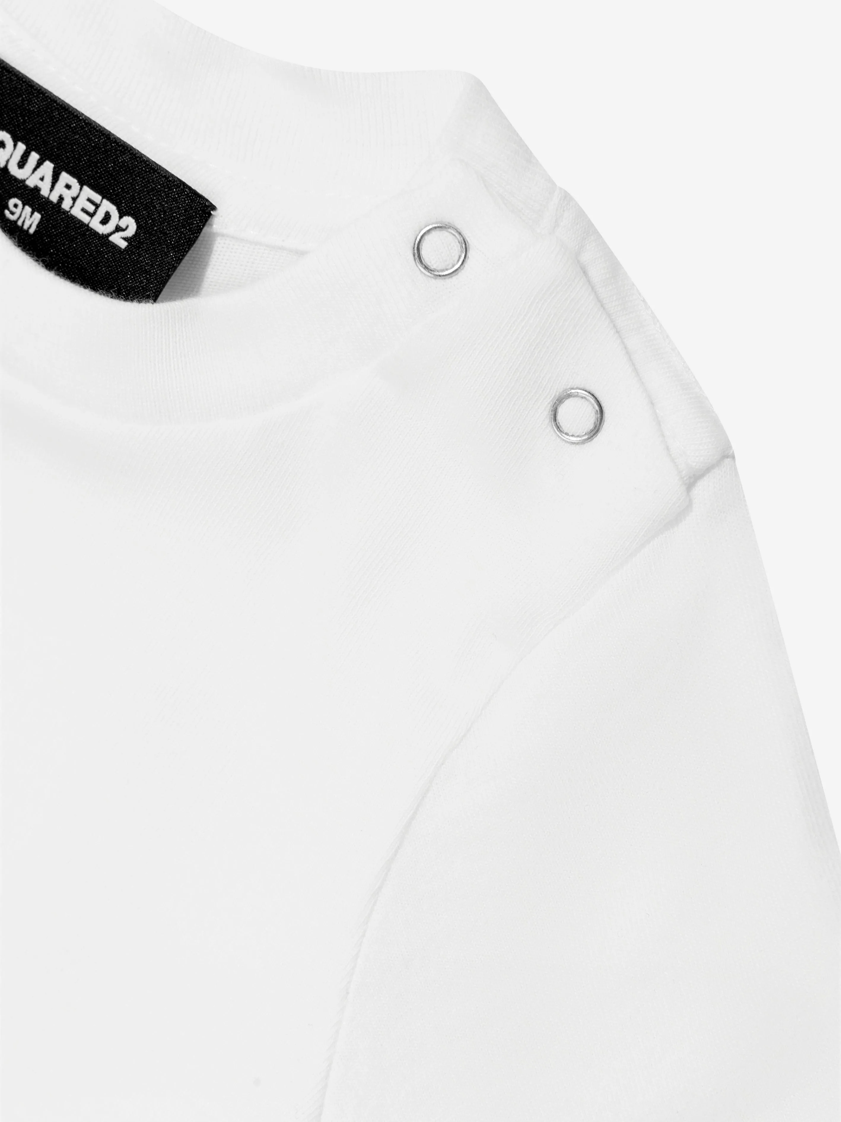 Baby Ahornblatt-Logo T-Shirt in Weiß