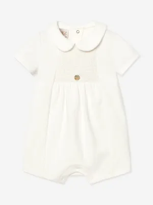 Baby Rüschenbody in Elfenbein