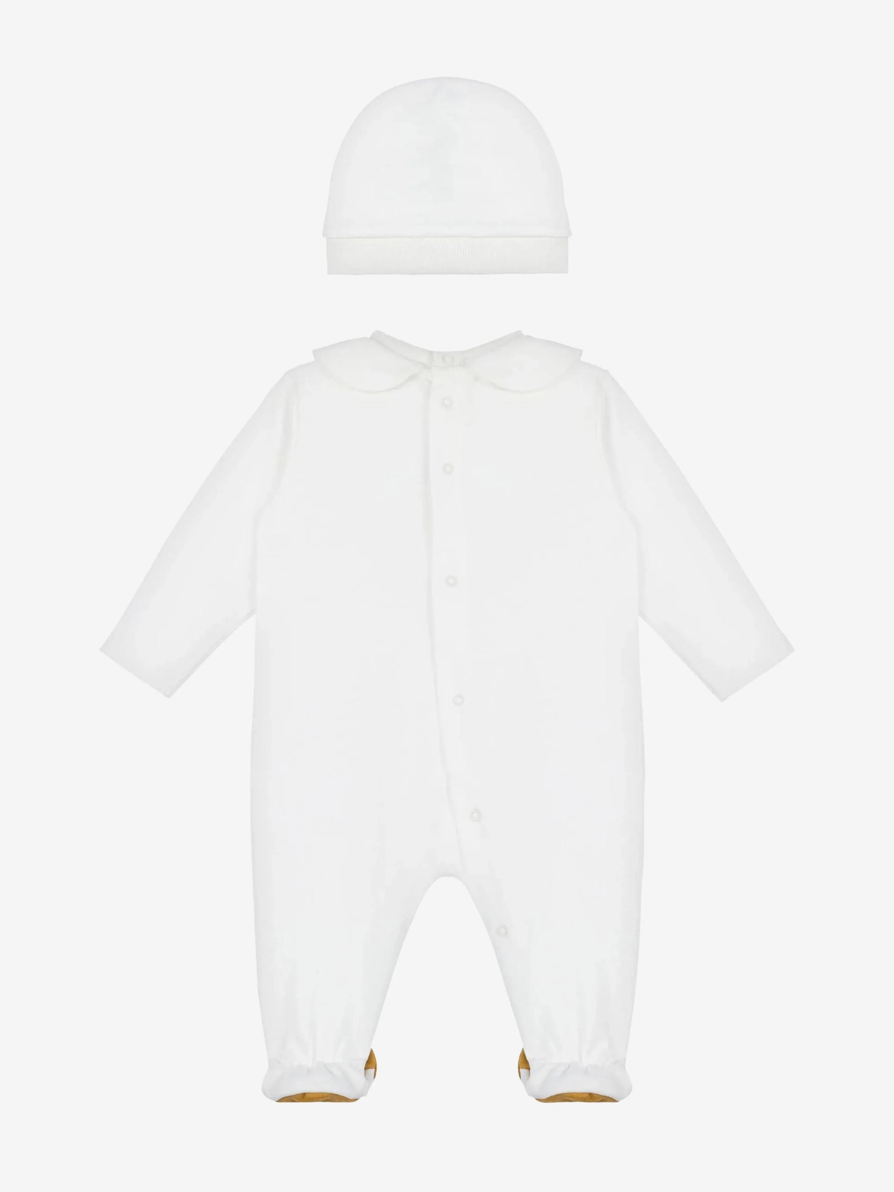 Baby Teddy Bear Babygrow Geschenkset in Elfenbein