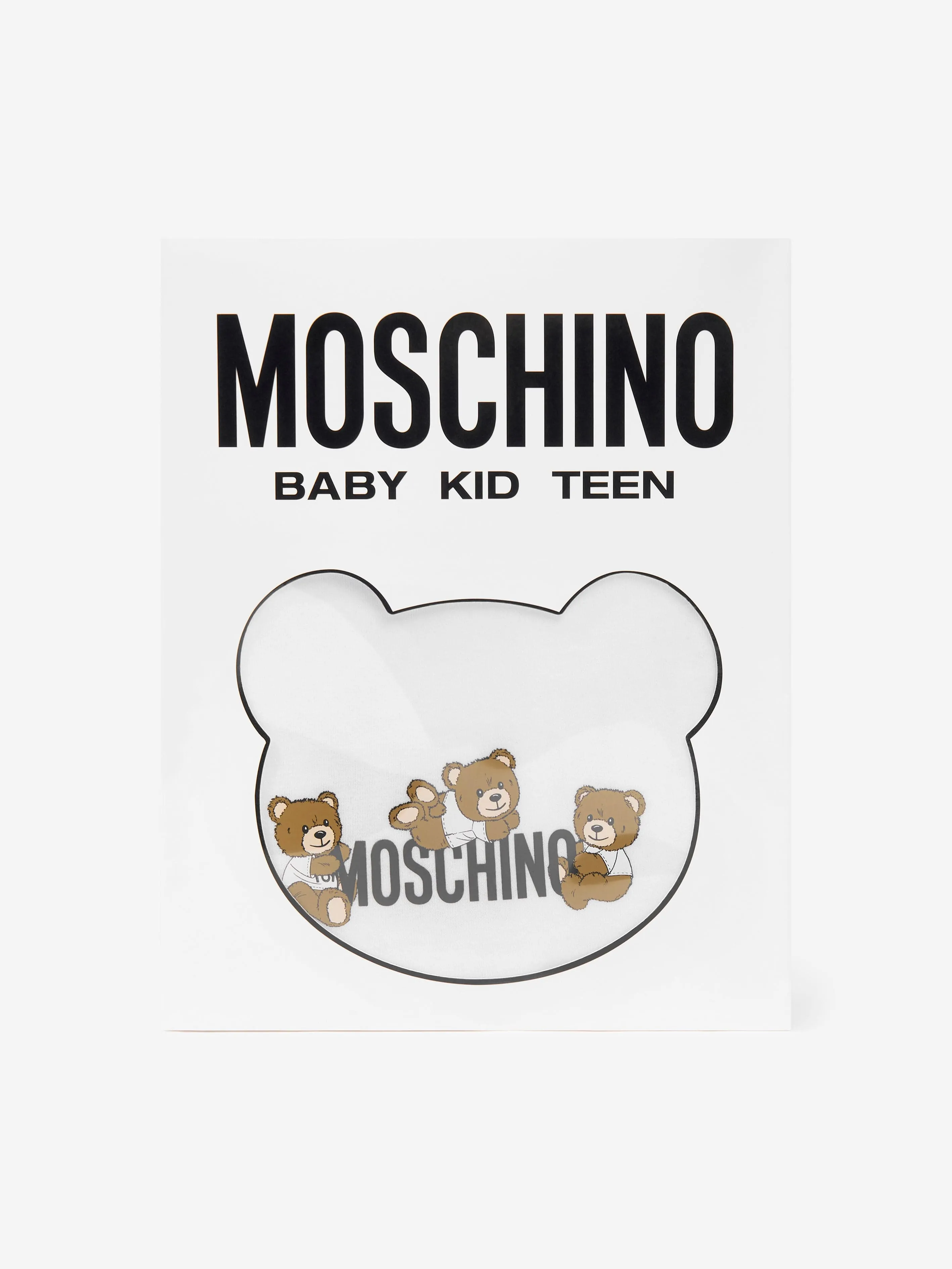 Baby Teddy Bär Logo Babygrow Set in Weiß