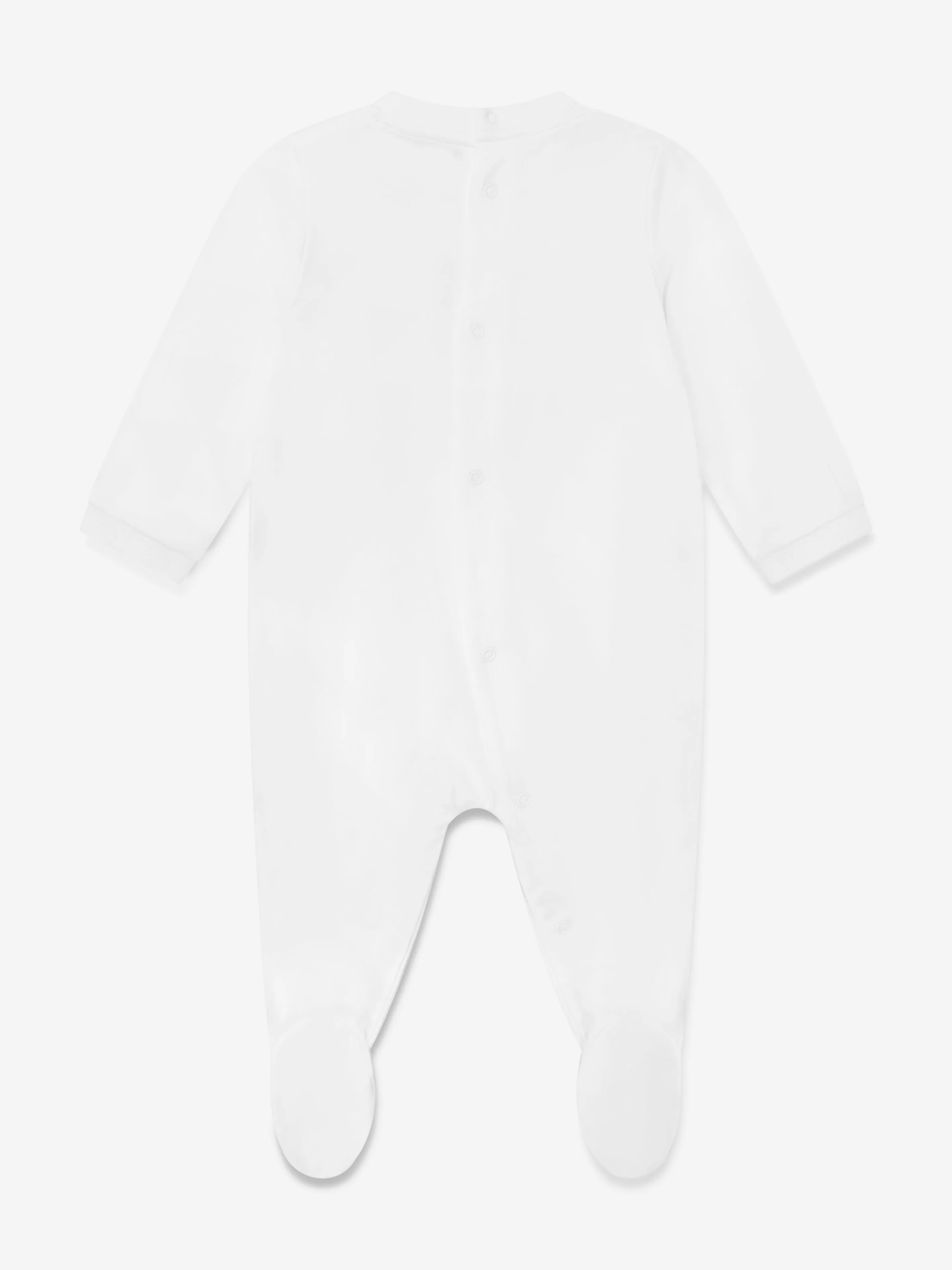 Baby Teddy Bär Logo Babygrow Set in Weiß