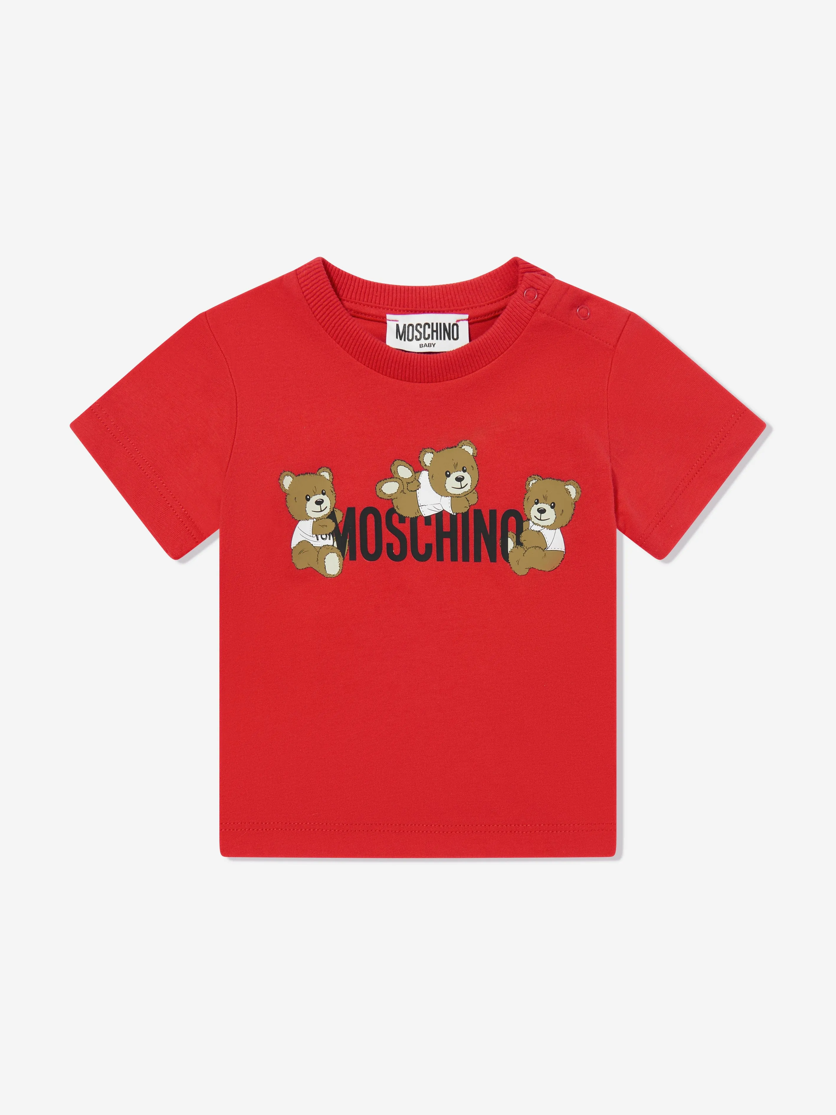 Baby Teddybär Logo T-Shirt in Rot