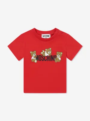 Baby Teddybär Logo T-Shirt in Rot