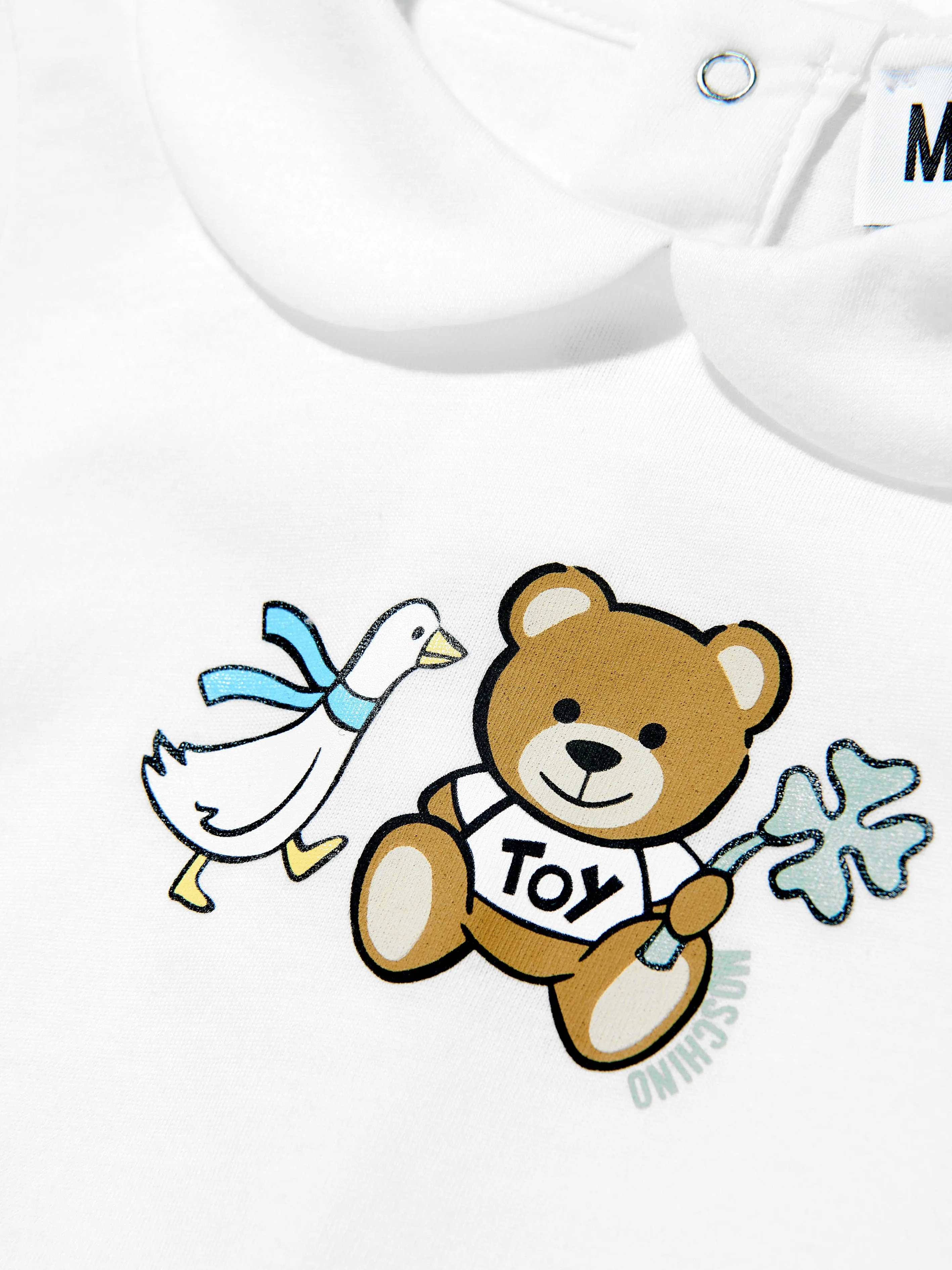 Baby Teddy Bear Strampler in Elfenbein